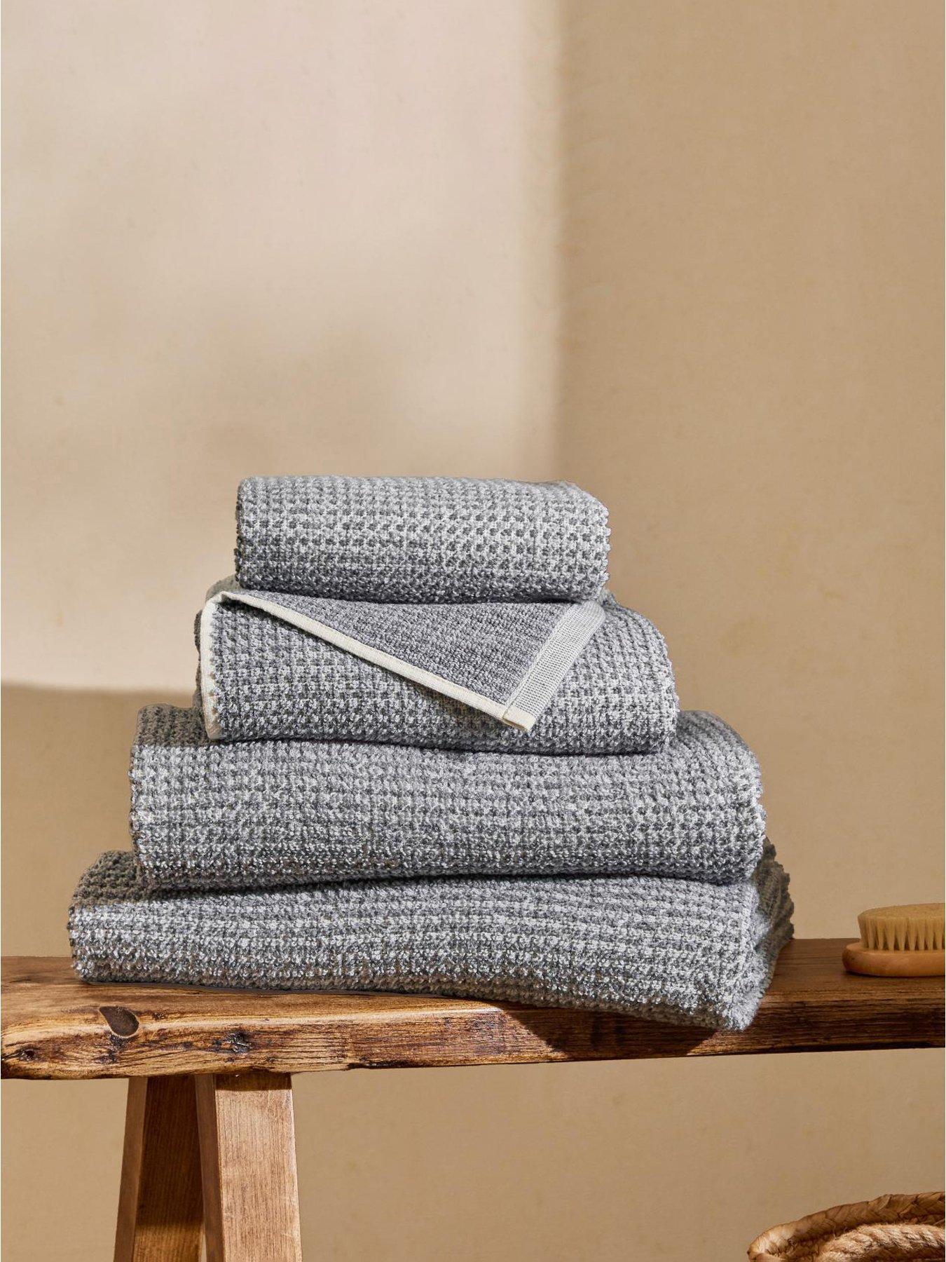 Yard Hebden Waffle Towel Collection Denim Blue