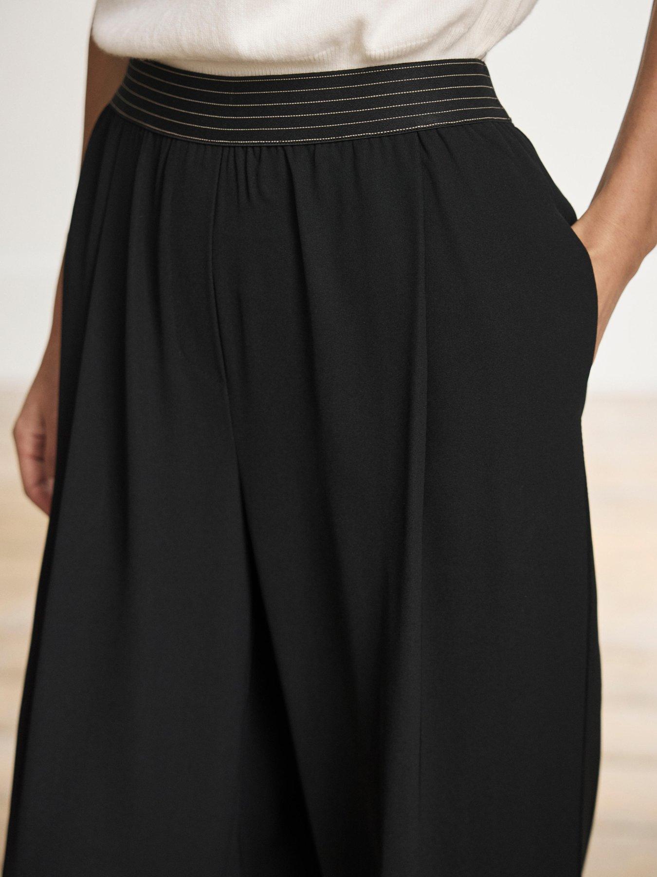 Image 4 of 6 of Mint Velvet Waistband Trouser - Black
