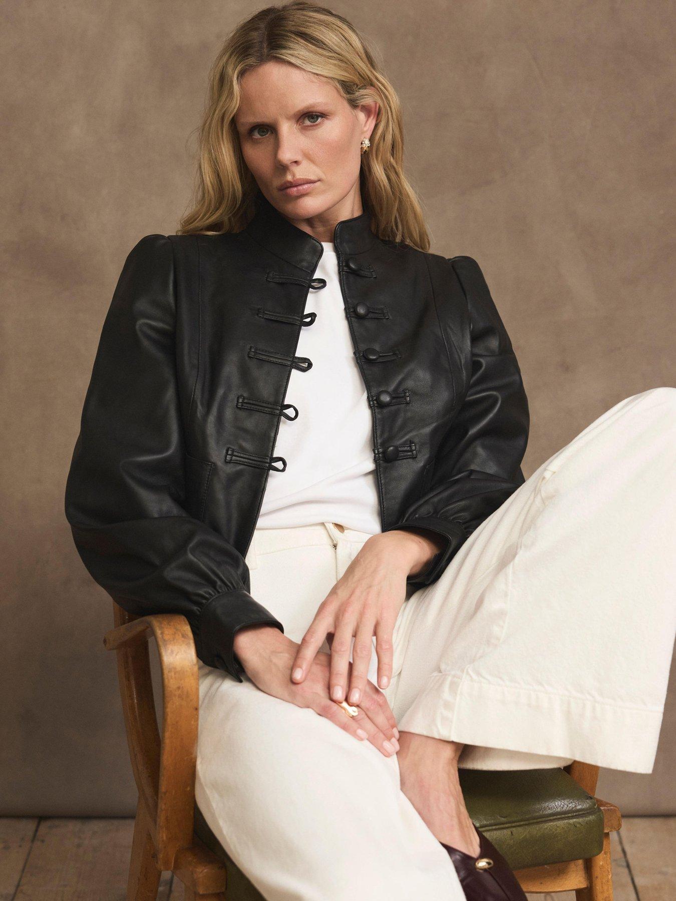 Mint Velvet Black Button Detail Jacket
