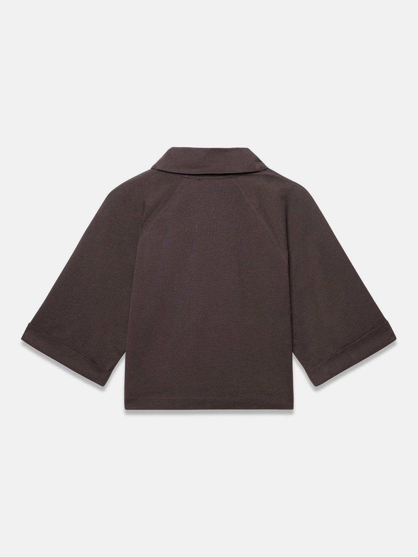 Image 6 of 6 of Mint Velvet Brown Sweat T-shirt
