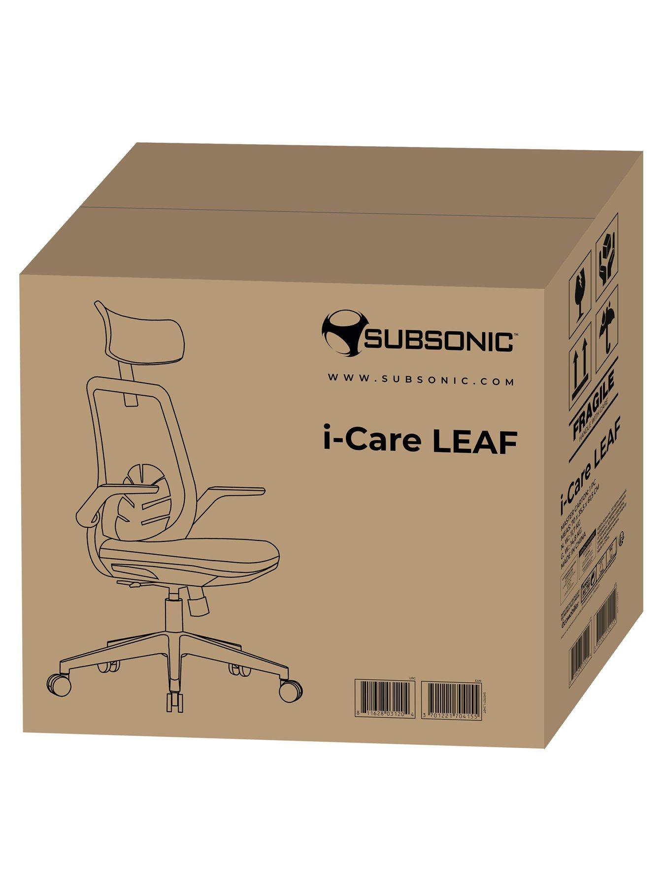 Image 7 of 7 of Subsonic I-Care Leaf Mesh + Black Gaming Chair