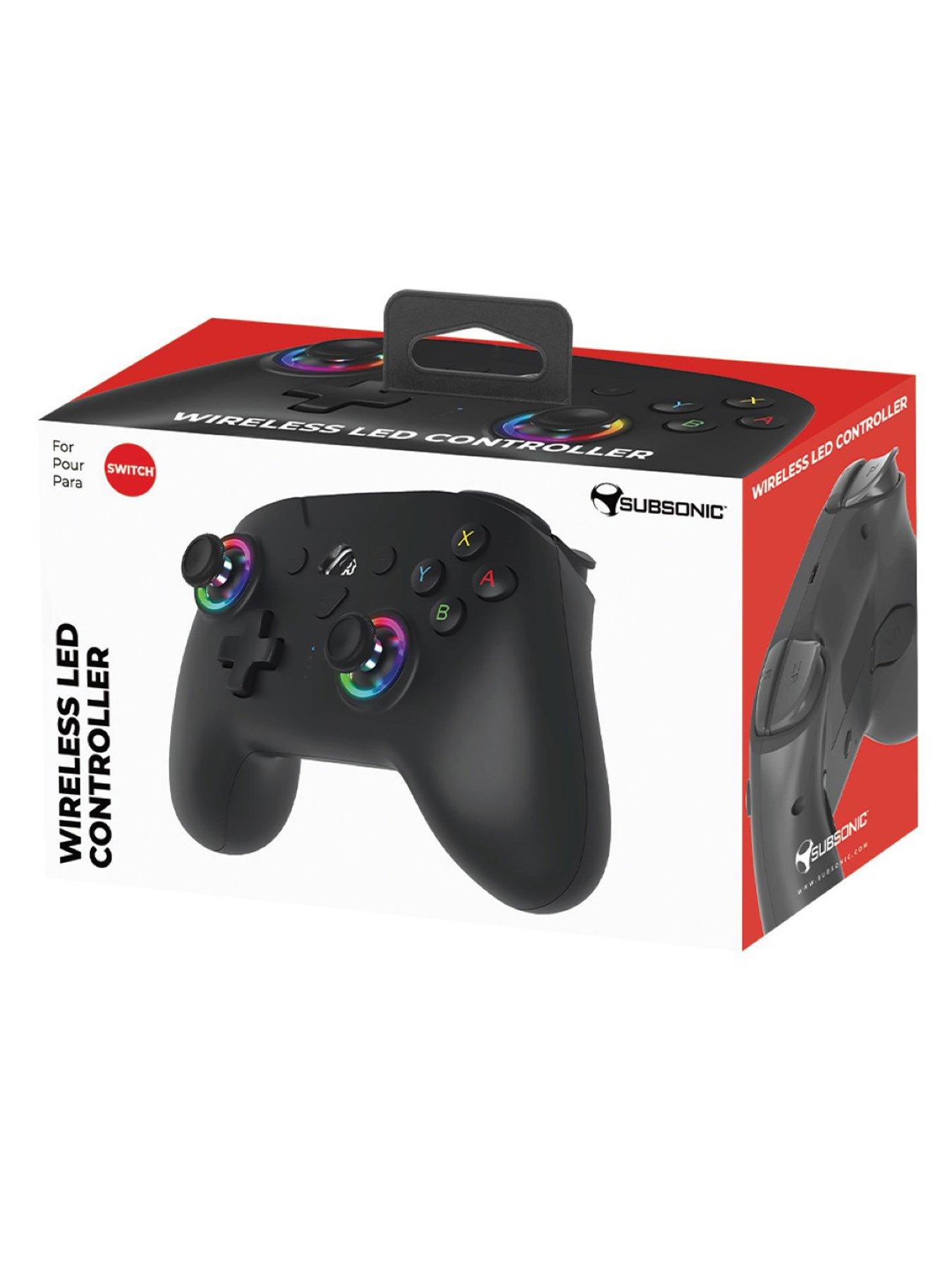 Image 7 of 7 of Subsonic Nintendo Switch 1& 2 Wireless LED Controller Black