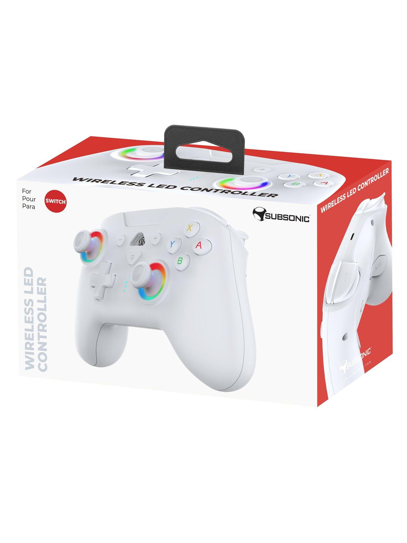 Image 7 of 7 of Subsonic Nintendo Switch 1& 2 Wireless LED Controller White