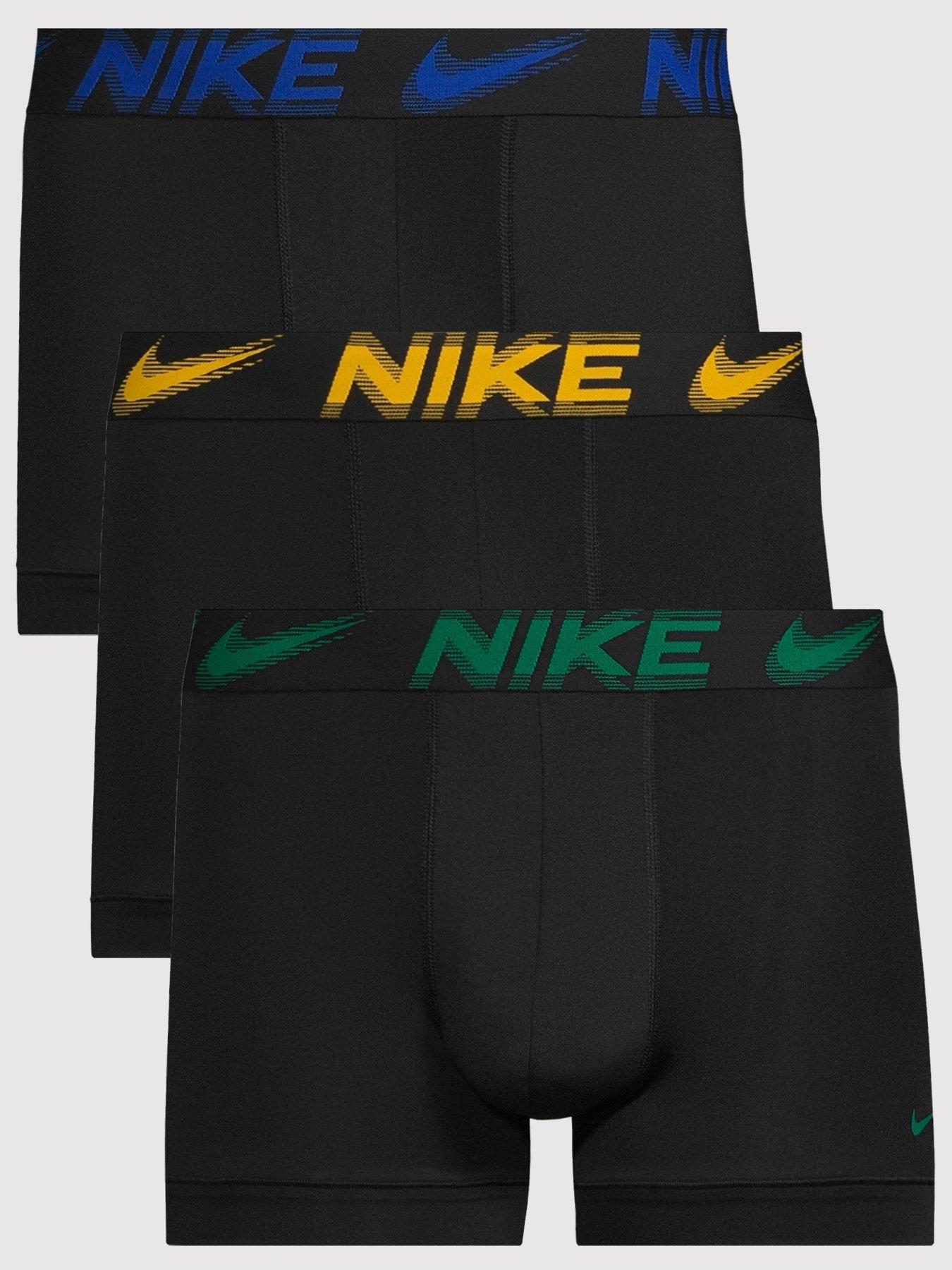 Image 1 of 3 of Nike Mens Essential Micro Stretch 3 Pack Trunks - Black