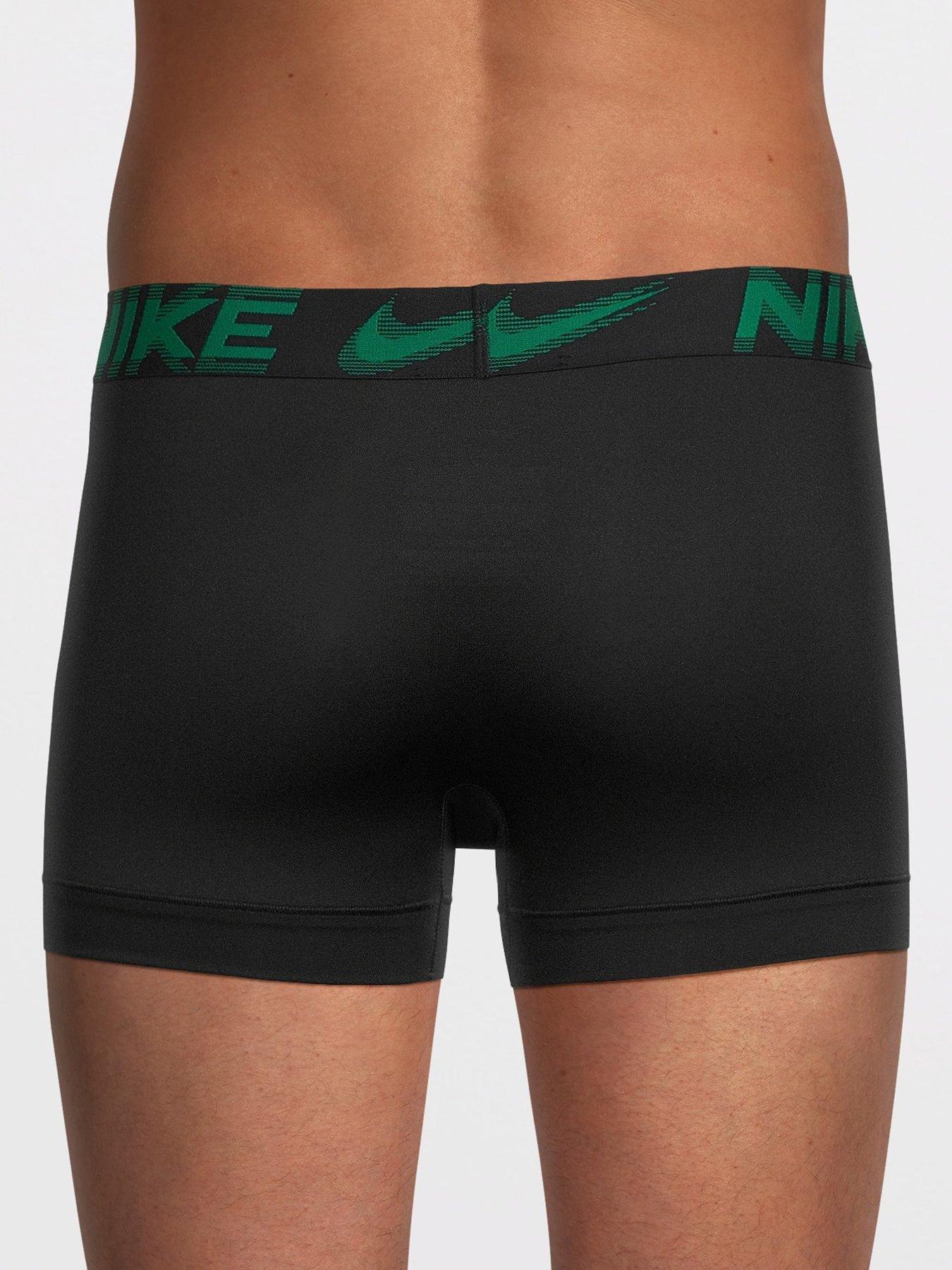 Image 3 of 3 of Nike Mens Essential Micro Stretch 3 Pack Trunks - Black