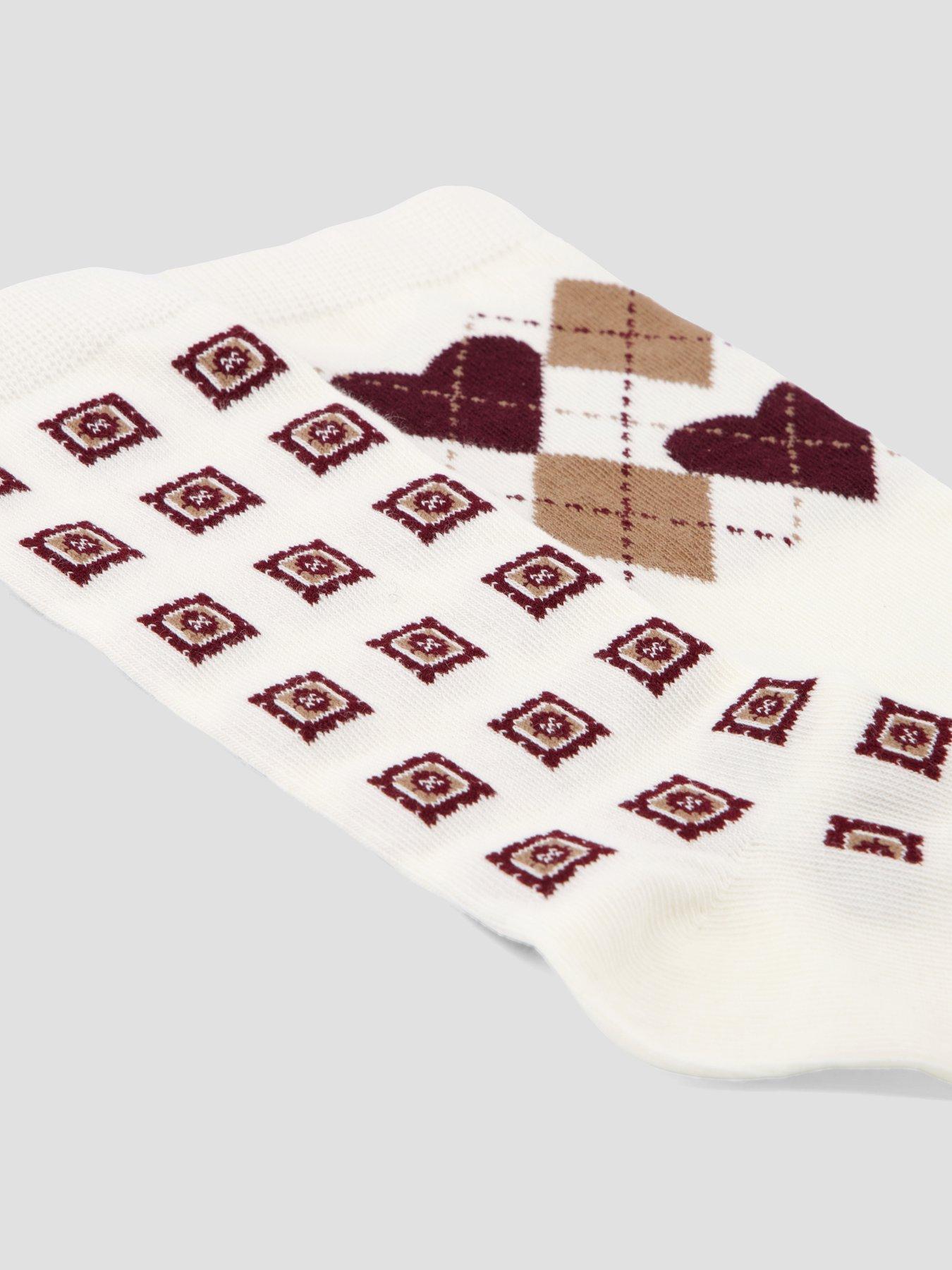 Image 3 of 5 of GANT Argyle Heart 2 Pack Socks Gift Box
