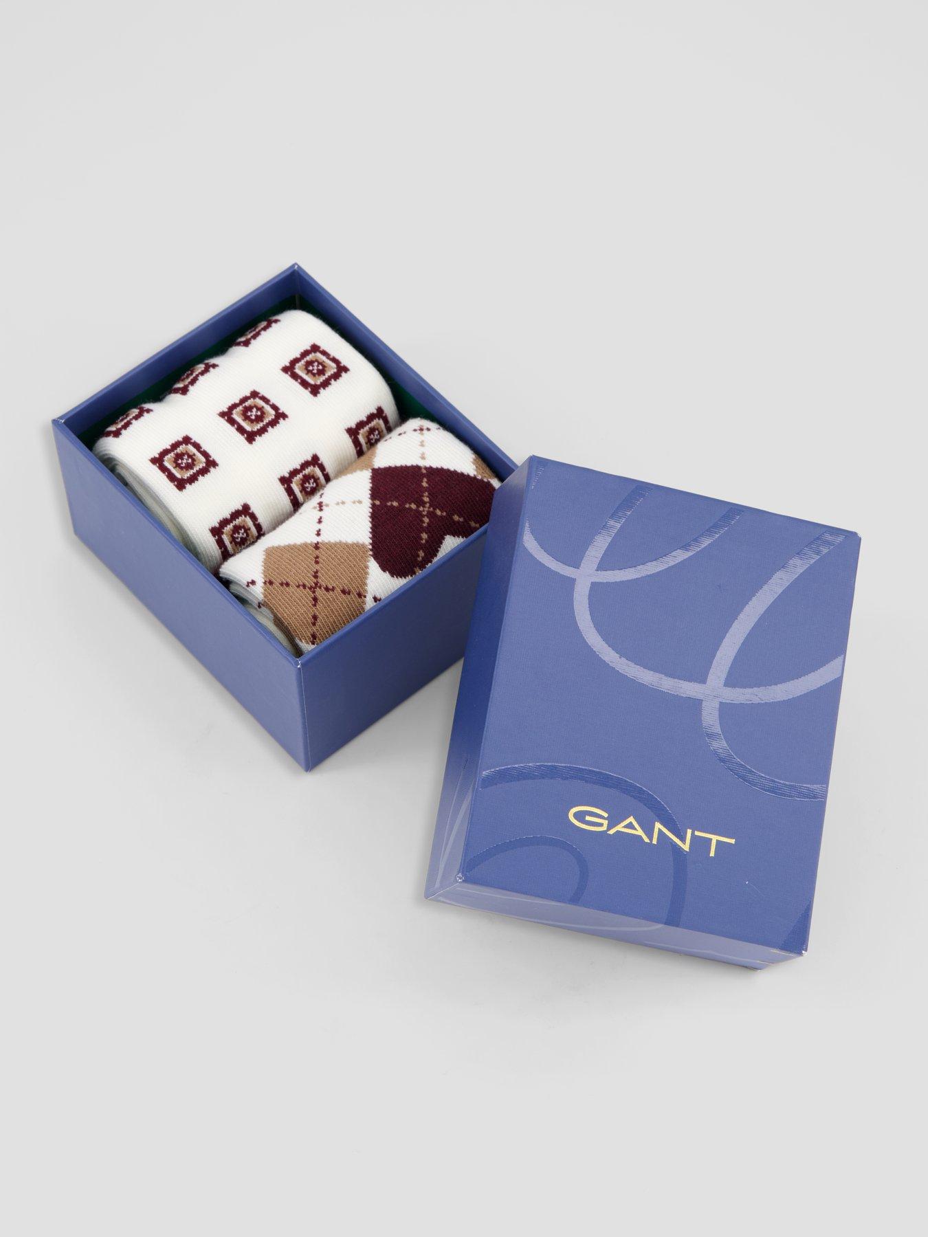 Image 5 of 5 of GANT Argyle Heart 2 Pack Socks Gift Box