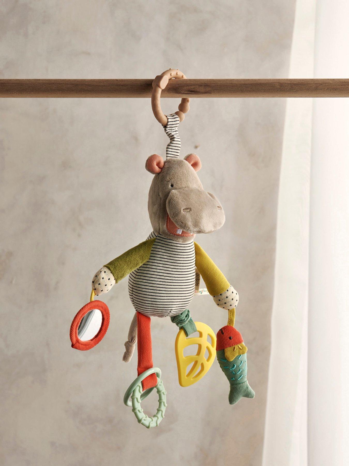 Mamas & Papas Activity Toy - Babyplay Jangly Hippo in One Colour