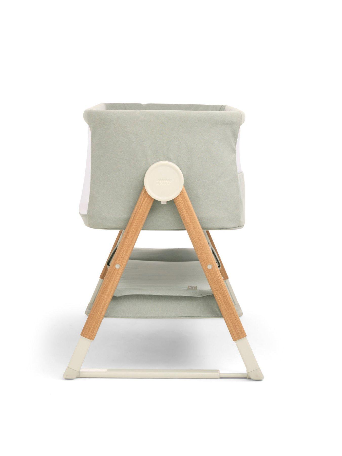 Image 7 of 7 of Mamas & Papas Lua Bedside Crib Sage