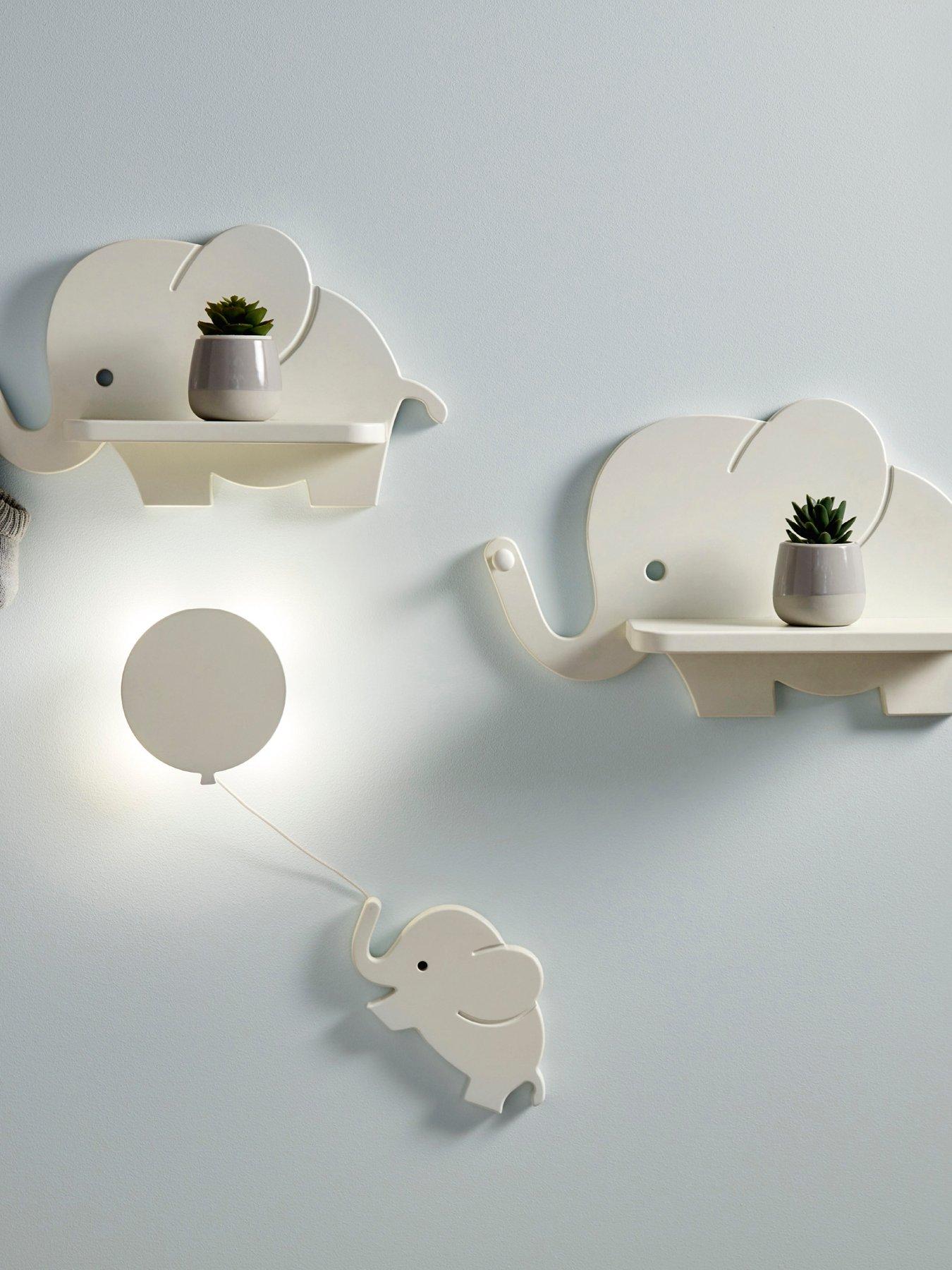 Image 1 of 5 of Mamas & Papas Elephant Nighlight & Shelves