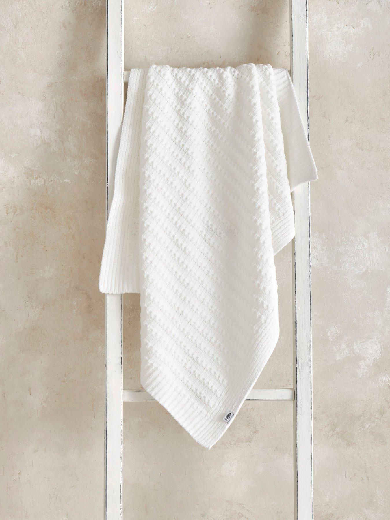 Image 1 of 4 of Mamas & Papas Chenille Blanket - White