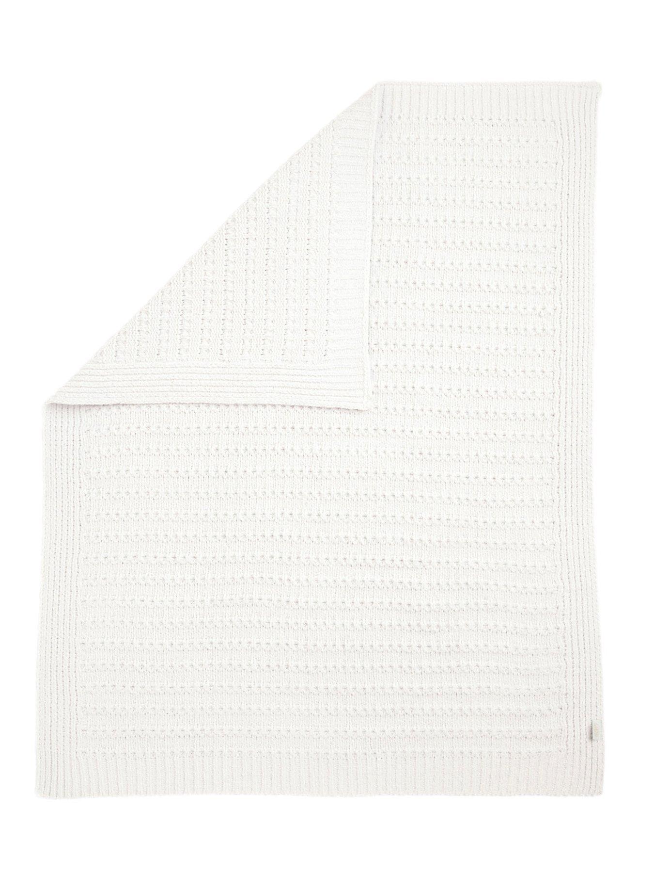 Image 3 of 4 of Mamas & Papas Chenille Blanket - White