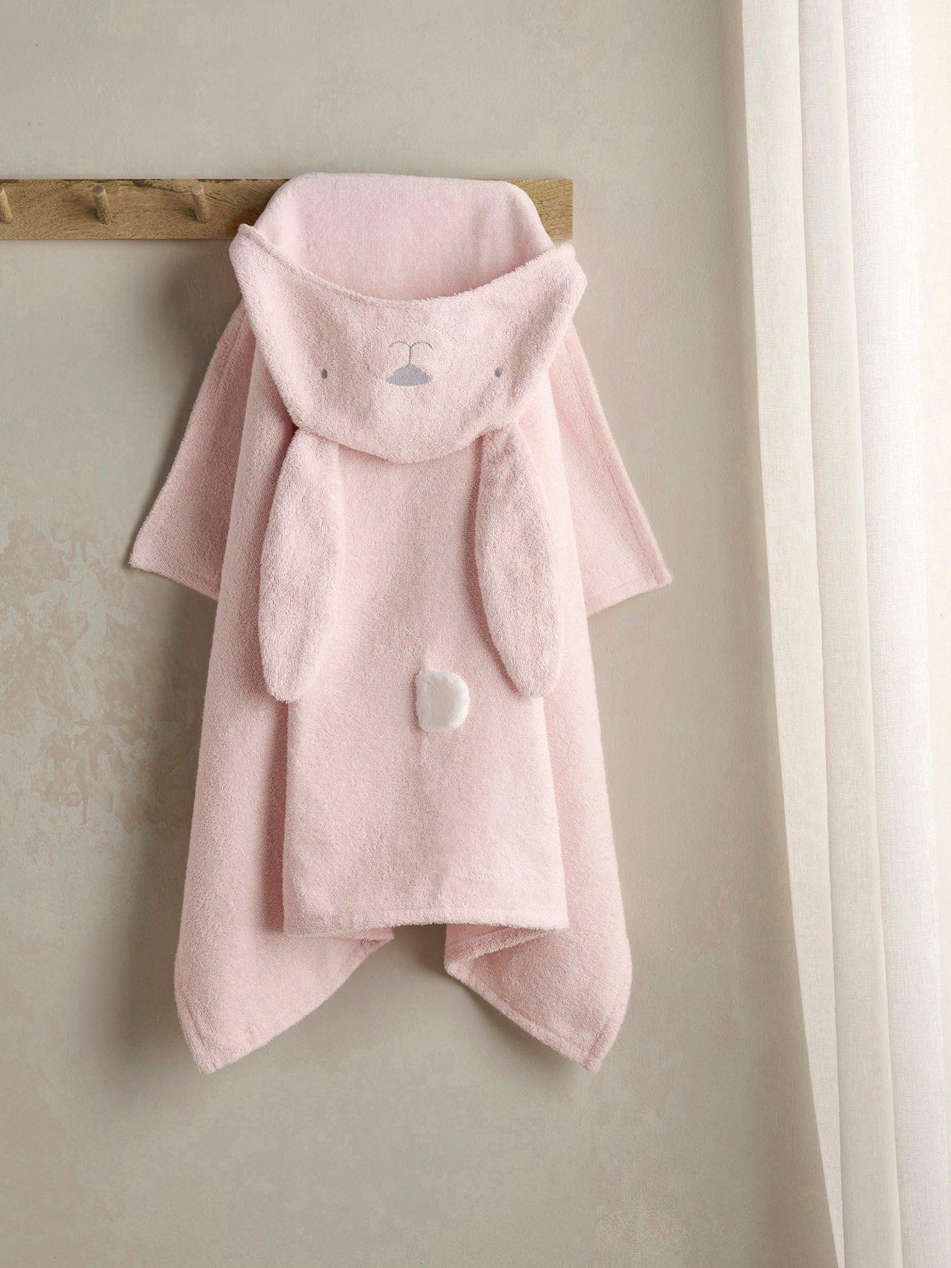 Mamas & Papas Hooded Towel - Bunny in One Colour