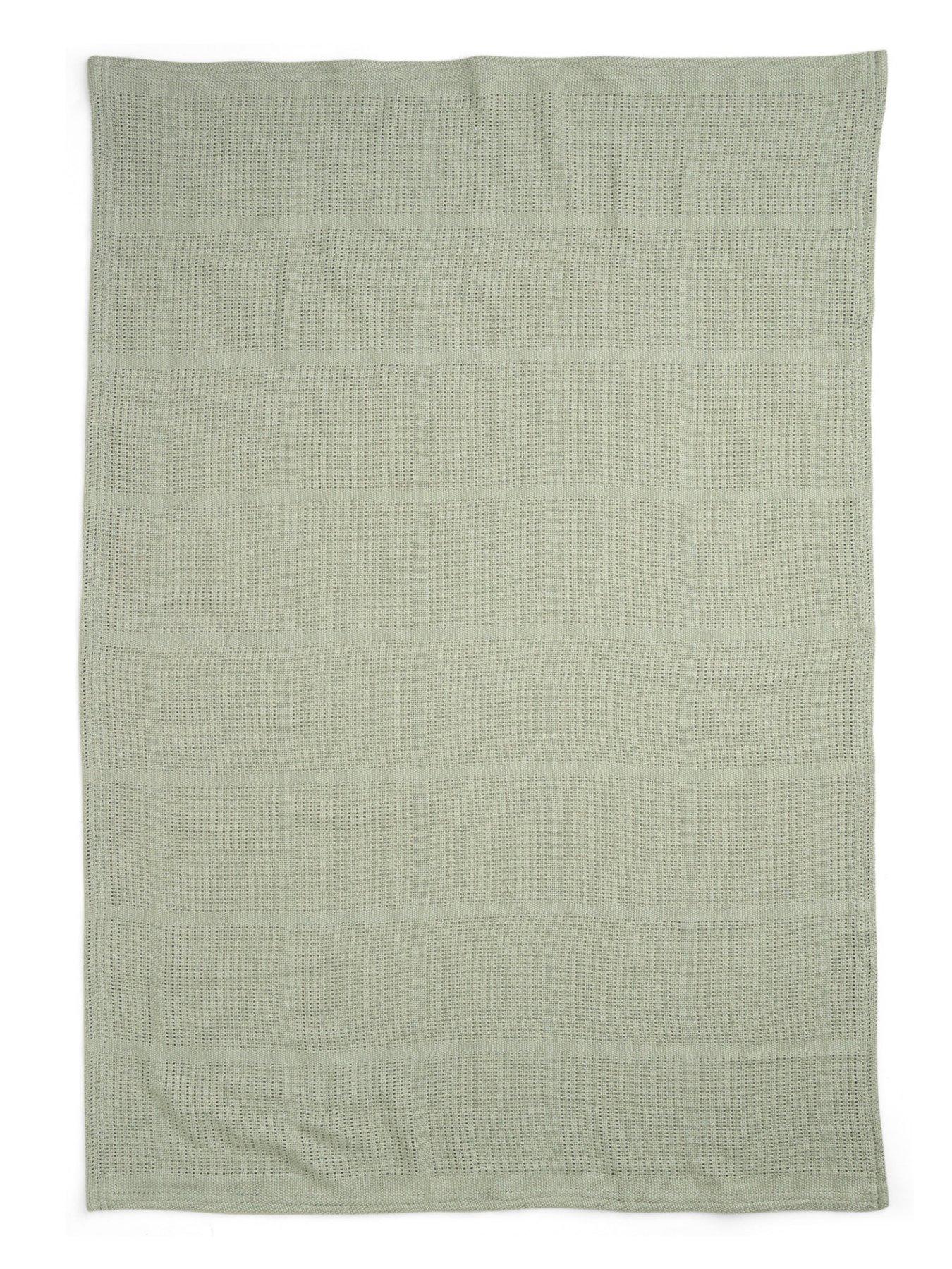 Image 3 of 3 of Mamas & Papas Cellular Blanket 70x100cm - Sage