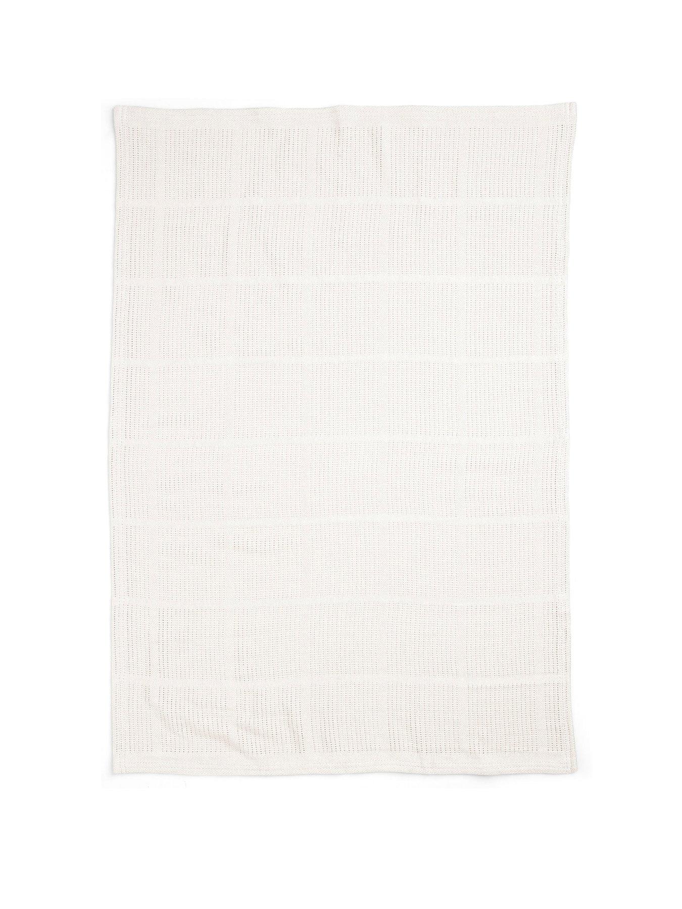 Image 2 of 4 of Mamas & Papas Cellular Blanket 100x150cm - White