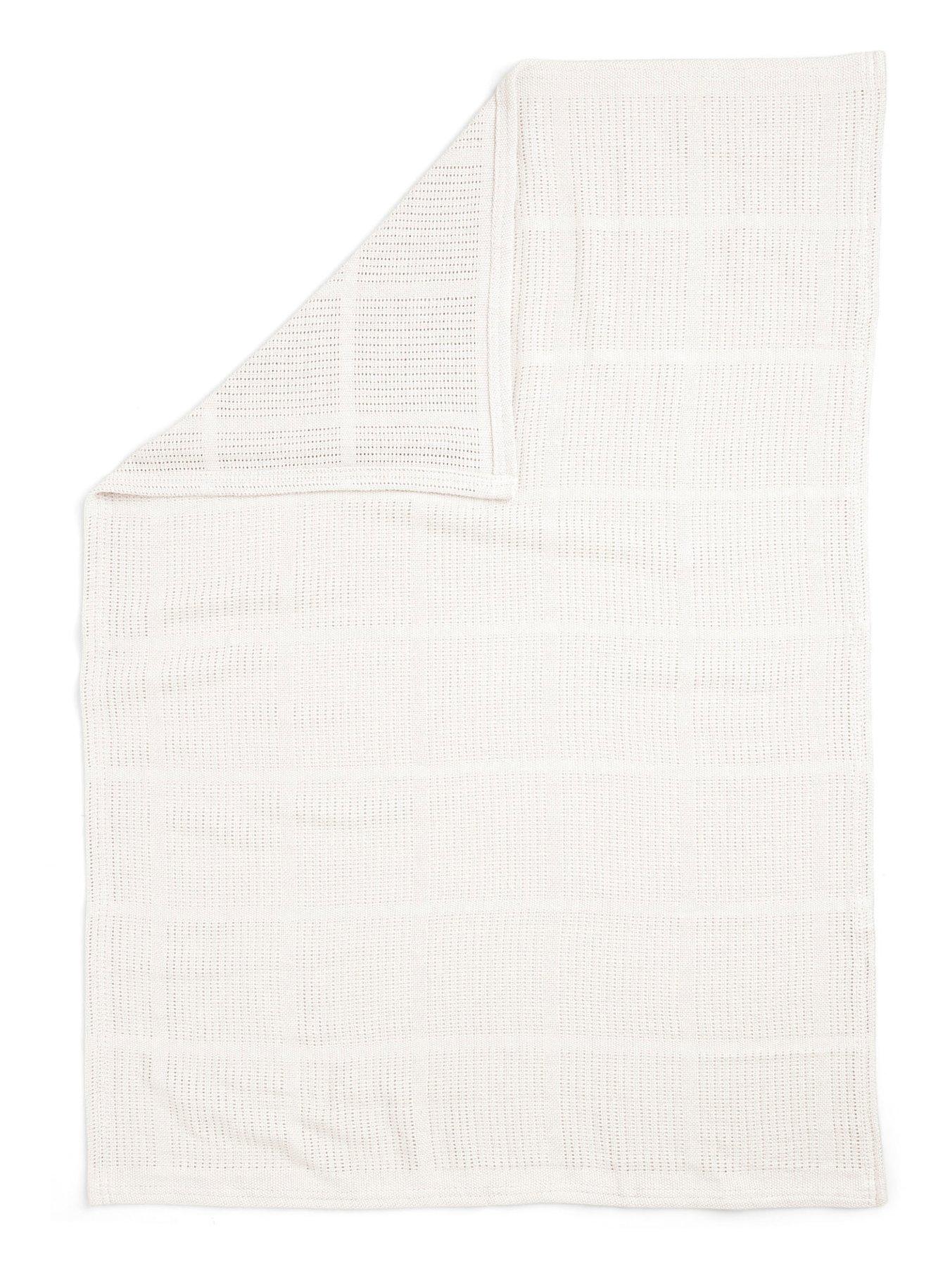 Image 3 of 4 of Mamas & Papas Cellular Blanket 100x150cm - White