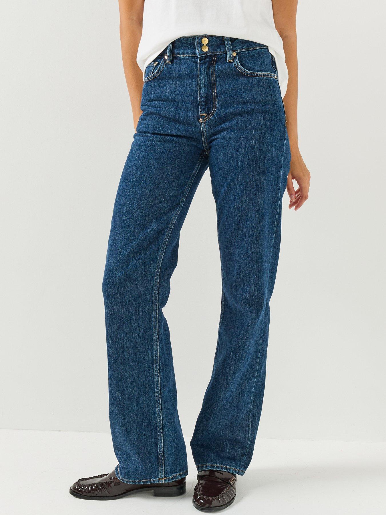 Image 1 of 5 of GANT Gant Womens Relaxed Double Button Jeans