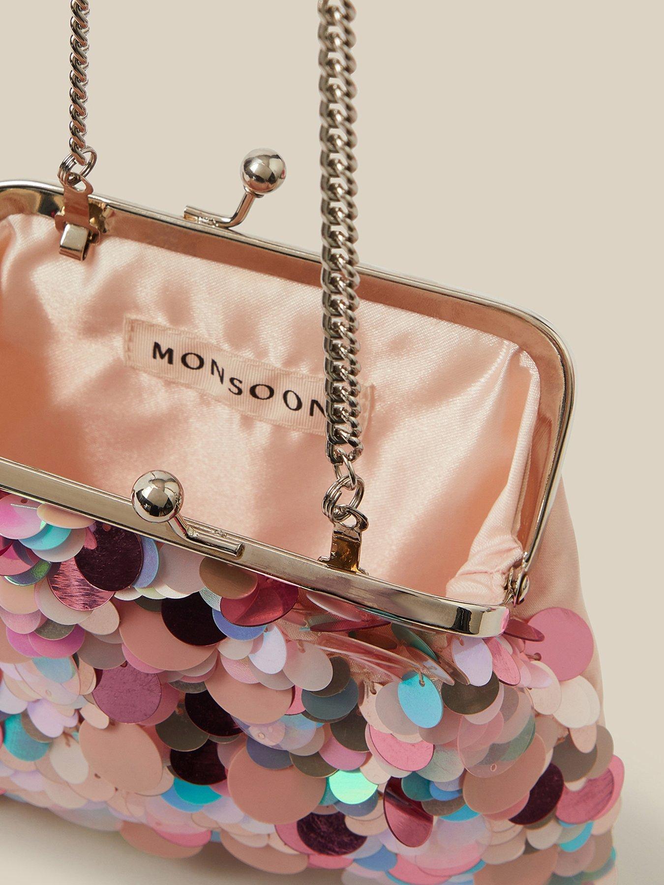 Image 3 of 4 of Monsoon Girls Twinkle Sequin Frame Bag - Multi