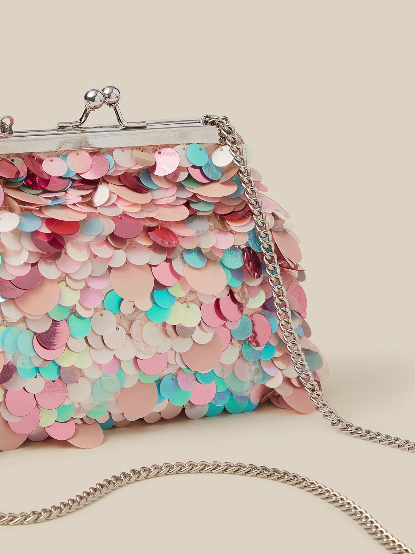 Image 4 of 4 of Monsoon Girls Twinkle Sequin Frame Bag - Multi