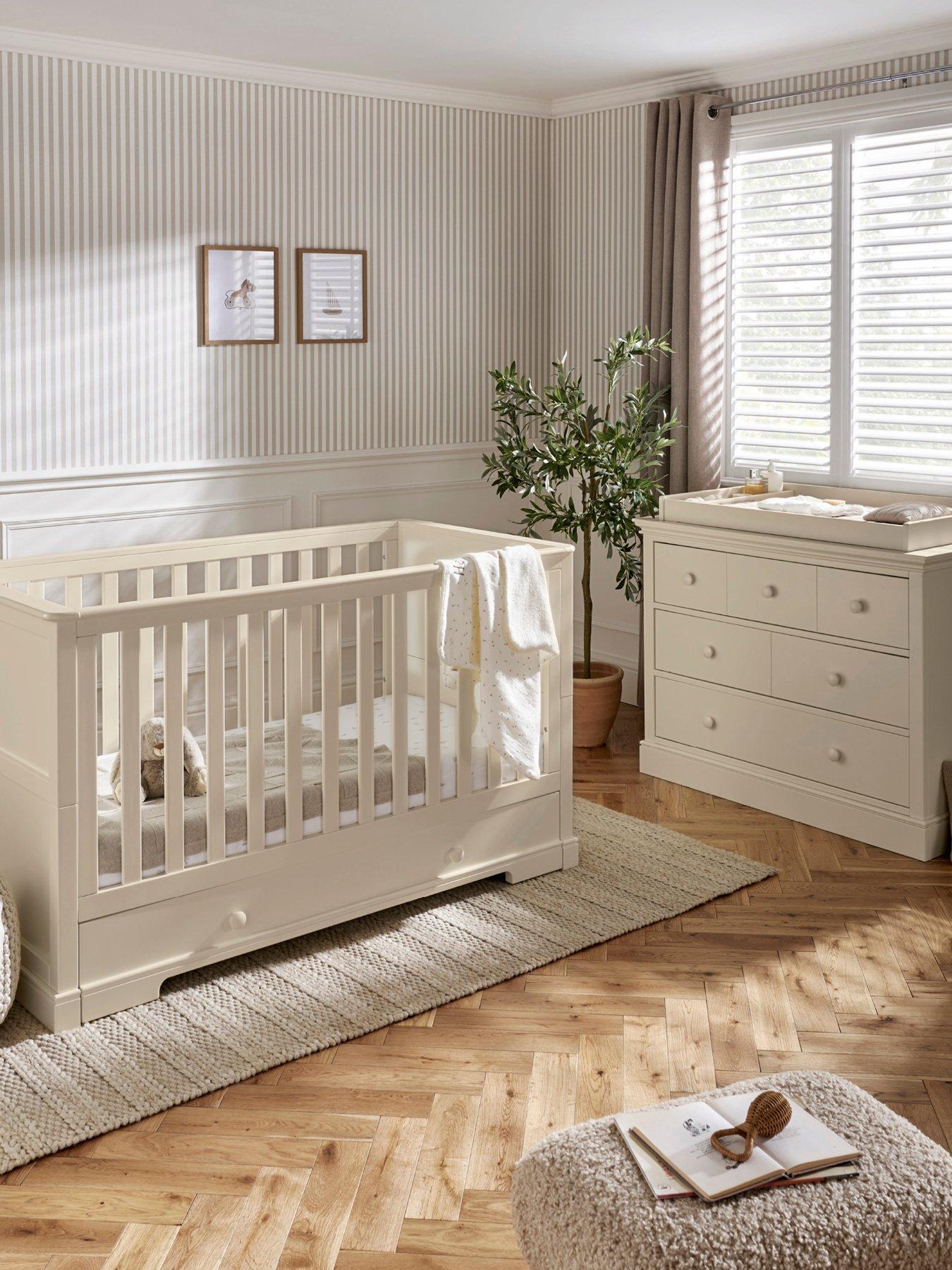 Mamas & Papas Oxford Set (Cotbed & Dresser) Cashmere in One Colour