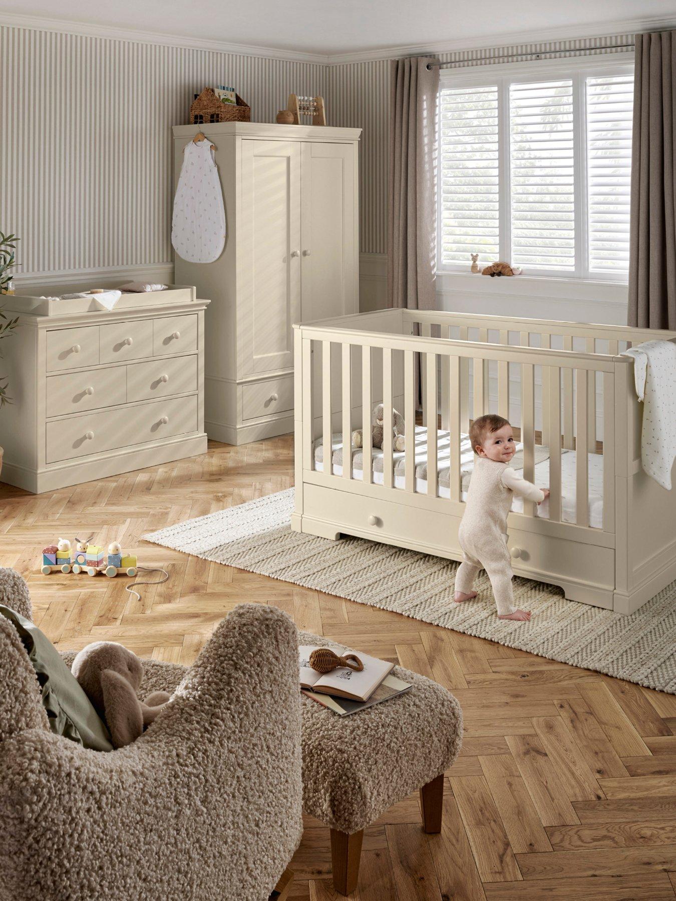 Mamas & Papas Oxford Range (Cotbed, Dresser & Wardrobe) Cashmere in One Colour