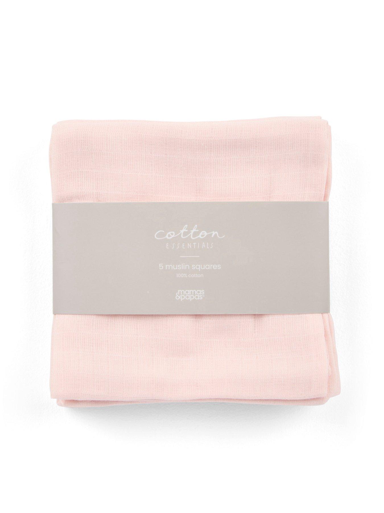 Mamas & Papas 5 Pack Muslin Squares - Pink