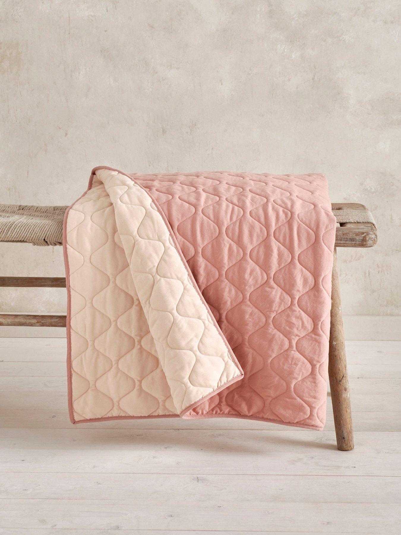 Image 1 of 5 of Mamas & Papas Cotbed/Cot Quilt - Pink Wave