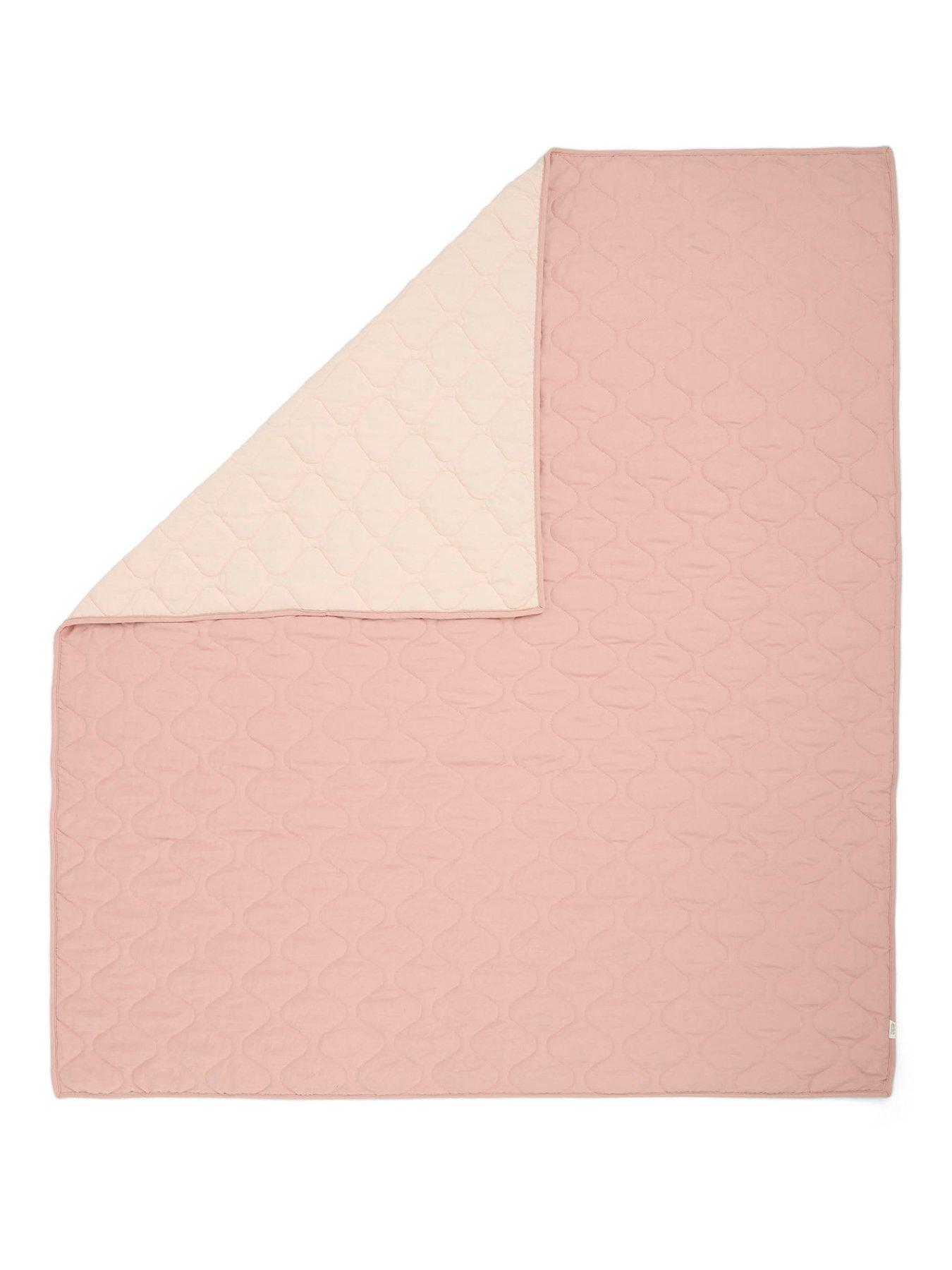 Image 2 of 5 of Mamas & Papas Cotbed/Cot Quilt - Pink Wave