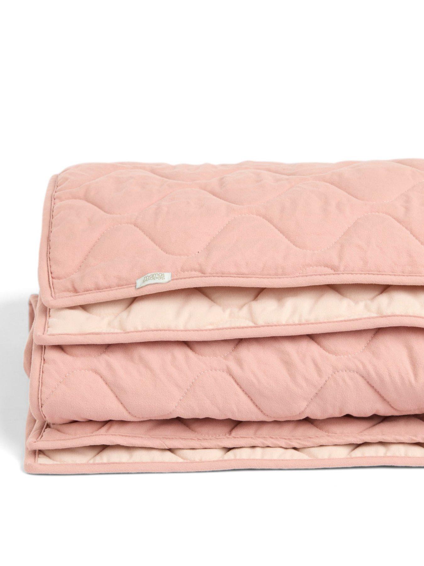 Image 3 of 5 of Mamas & Papas Cotbed/Cot Quilt - Pink Wave