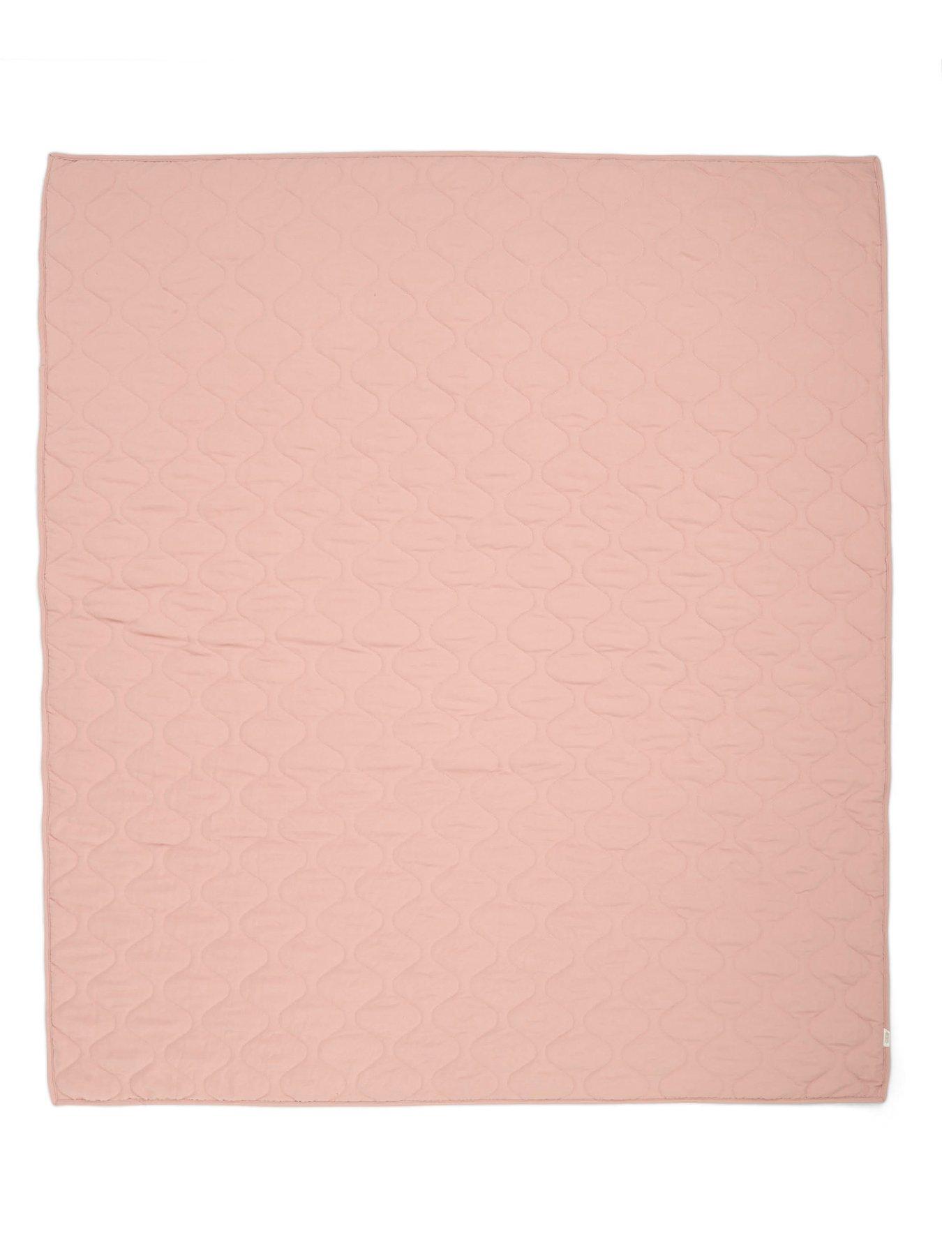 Image 4 of 5 of Mamas & Papas Cotbed/Cot Quilt - Pink Wave