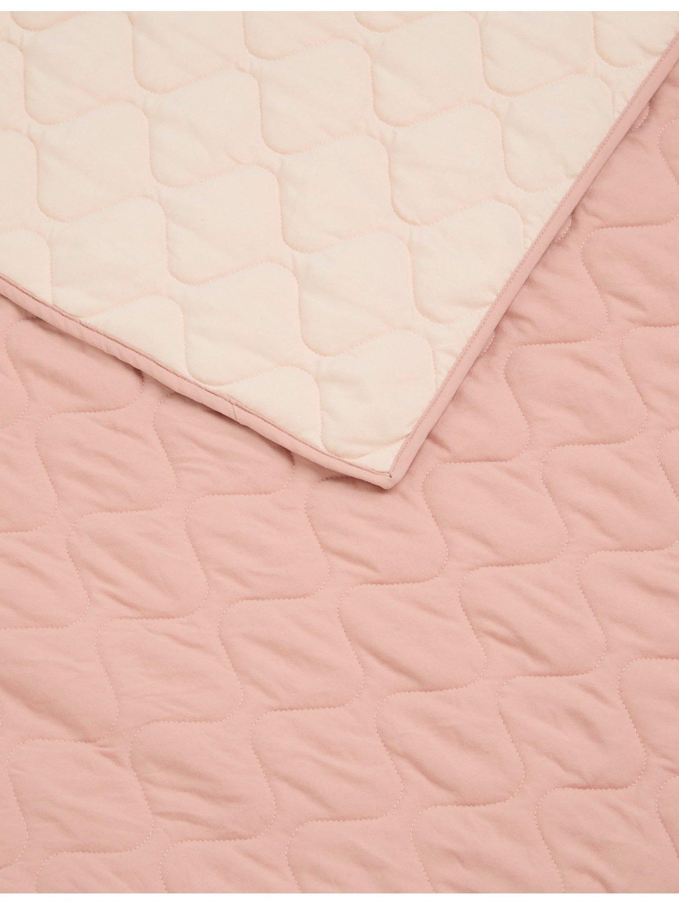 Image 5 of 5 of Mamas & Papas Cotbed/Cot Quilt - Pink Wave