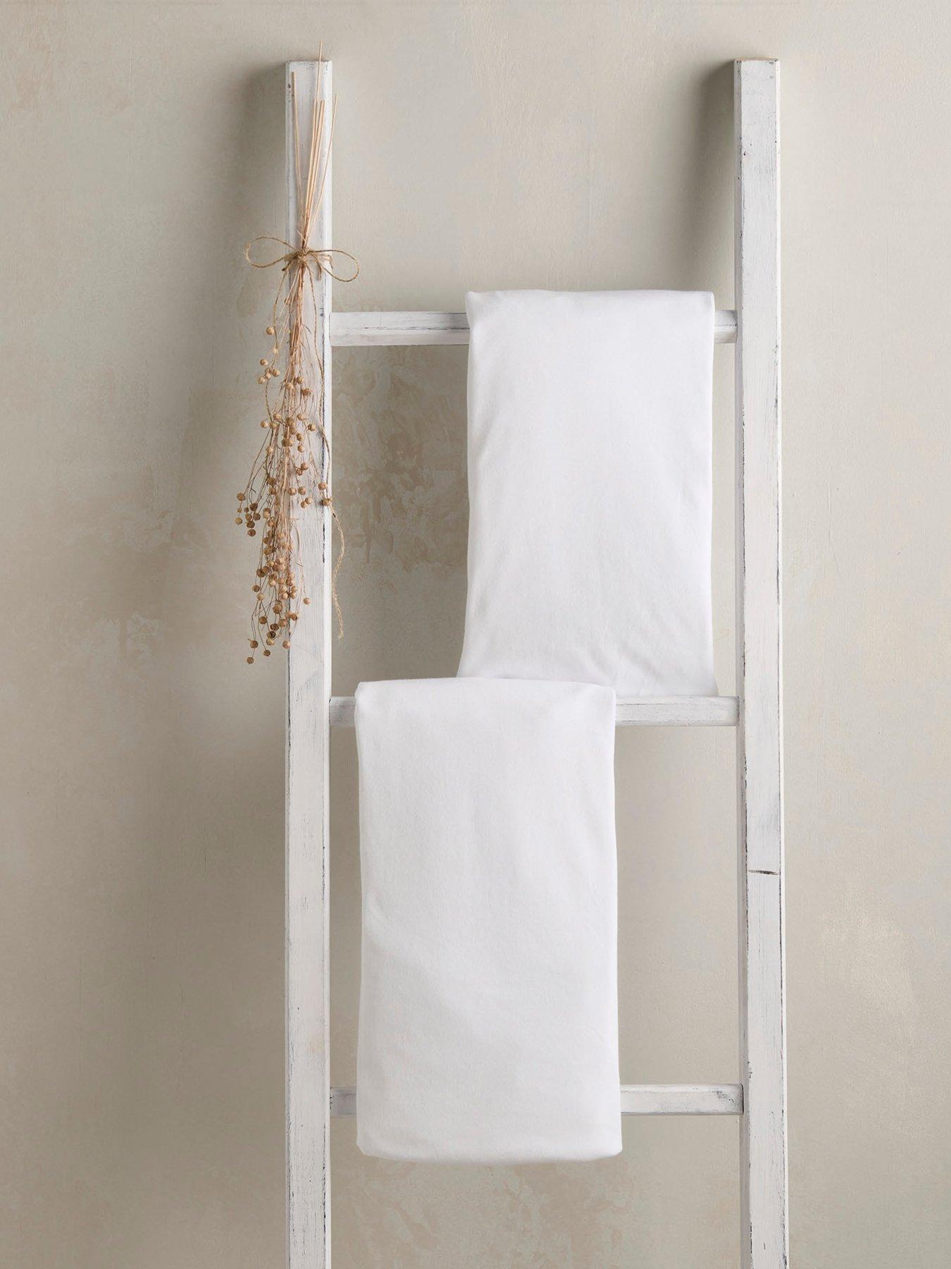 Image 1 of 3 of Mamas & Papas 2 Cot Bed Fitted Sheets (70x142cm) - White