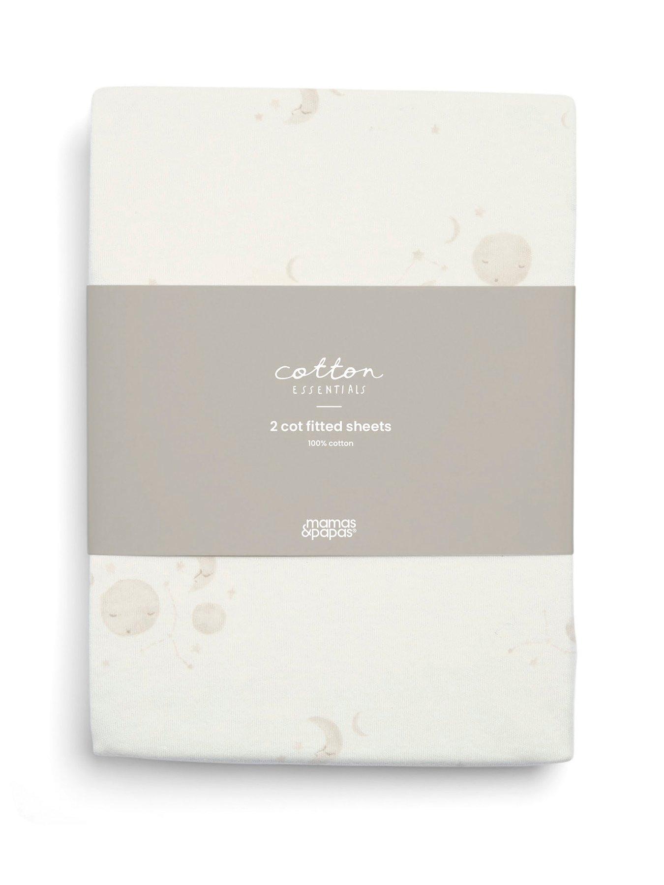 Image 2 of 4 of Mamas & Papas 2 Cot Fitted Sheets (63x127cm) Cosmos