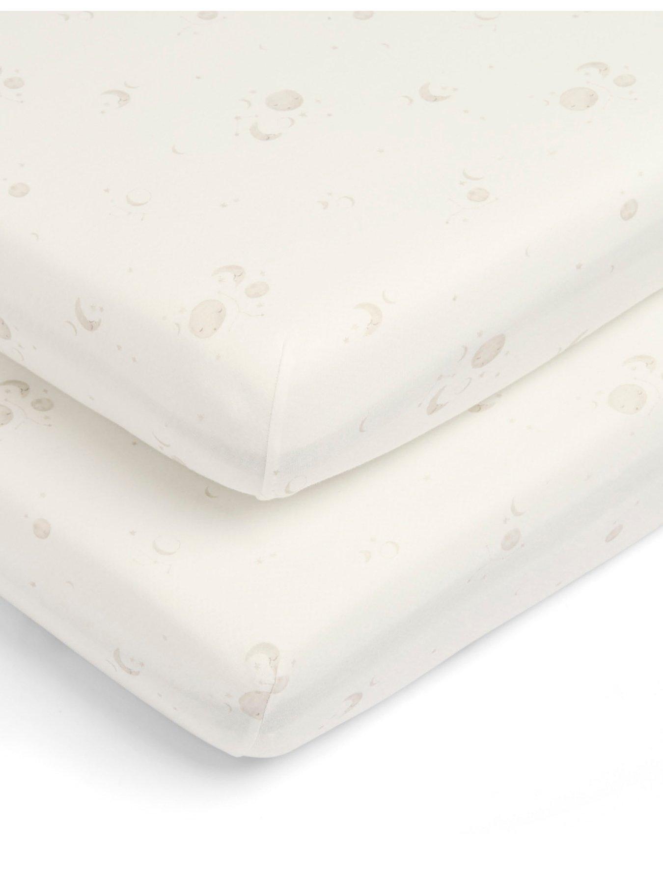 Image 3 of 4 of Mamas & Papas 2 Cot Fitted Sheets (63x127cm) Cosmos
