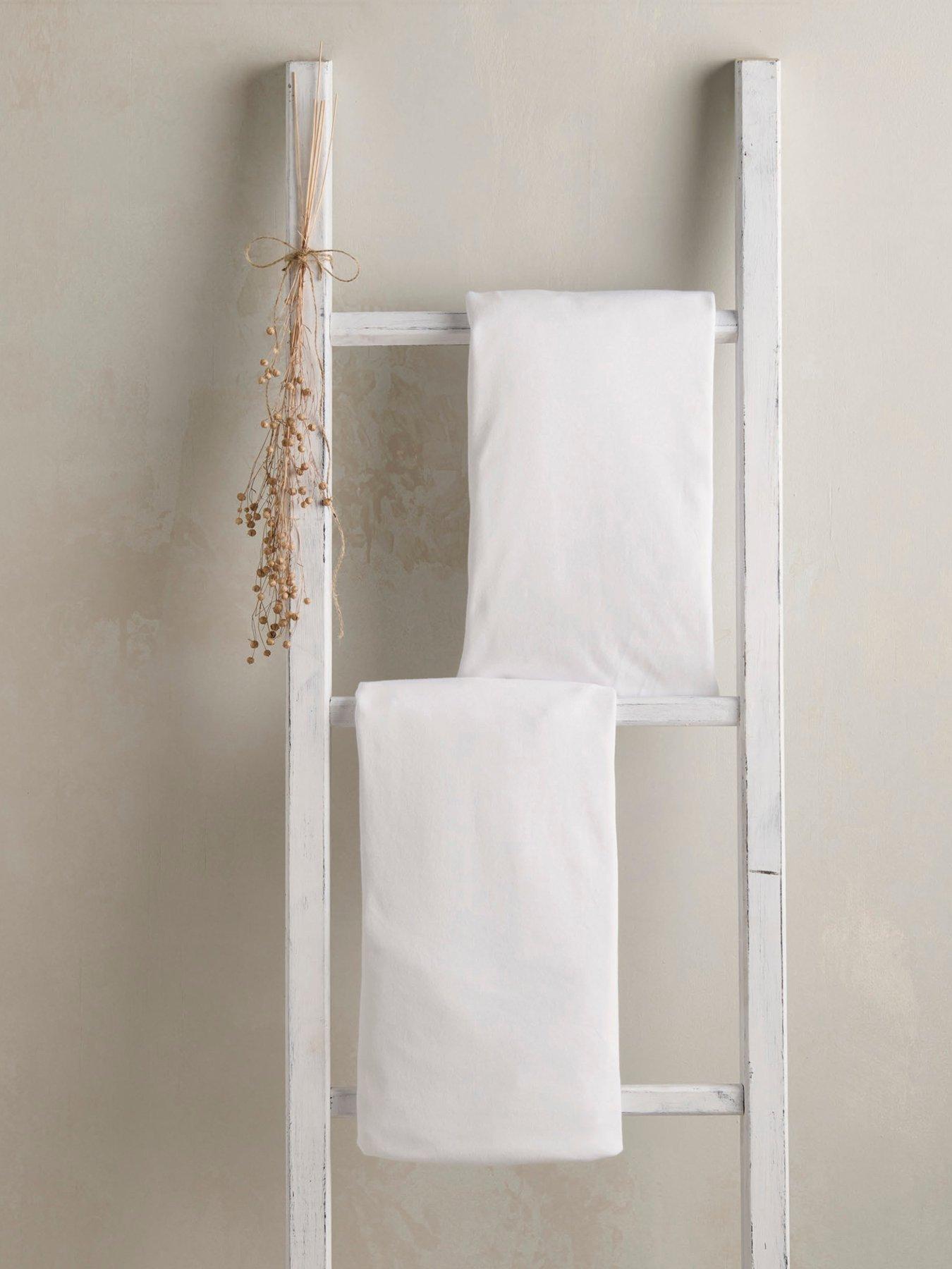 Mamas & Papas 2 Lua Crib Fitted Sheets (87Cmx50Cm) White in One Colour