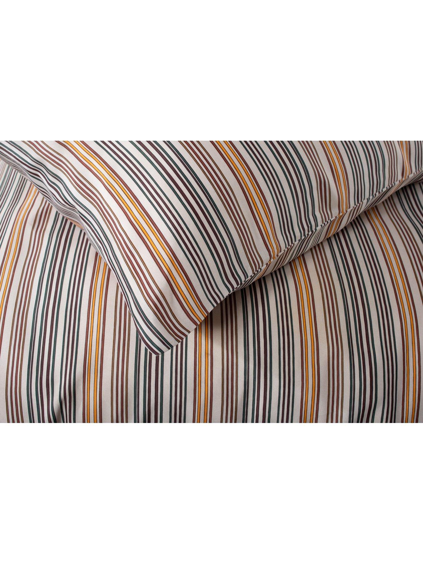Image 4 of 4 of Studio 1846 Studio 1846 Fine Stripe Double Duvet Set