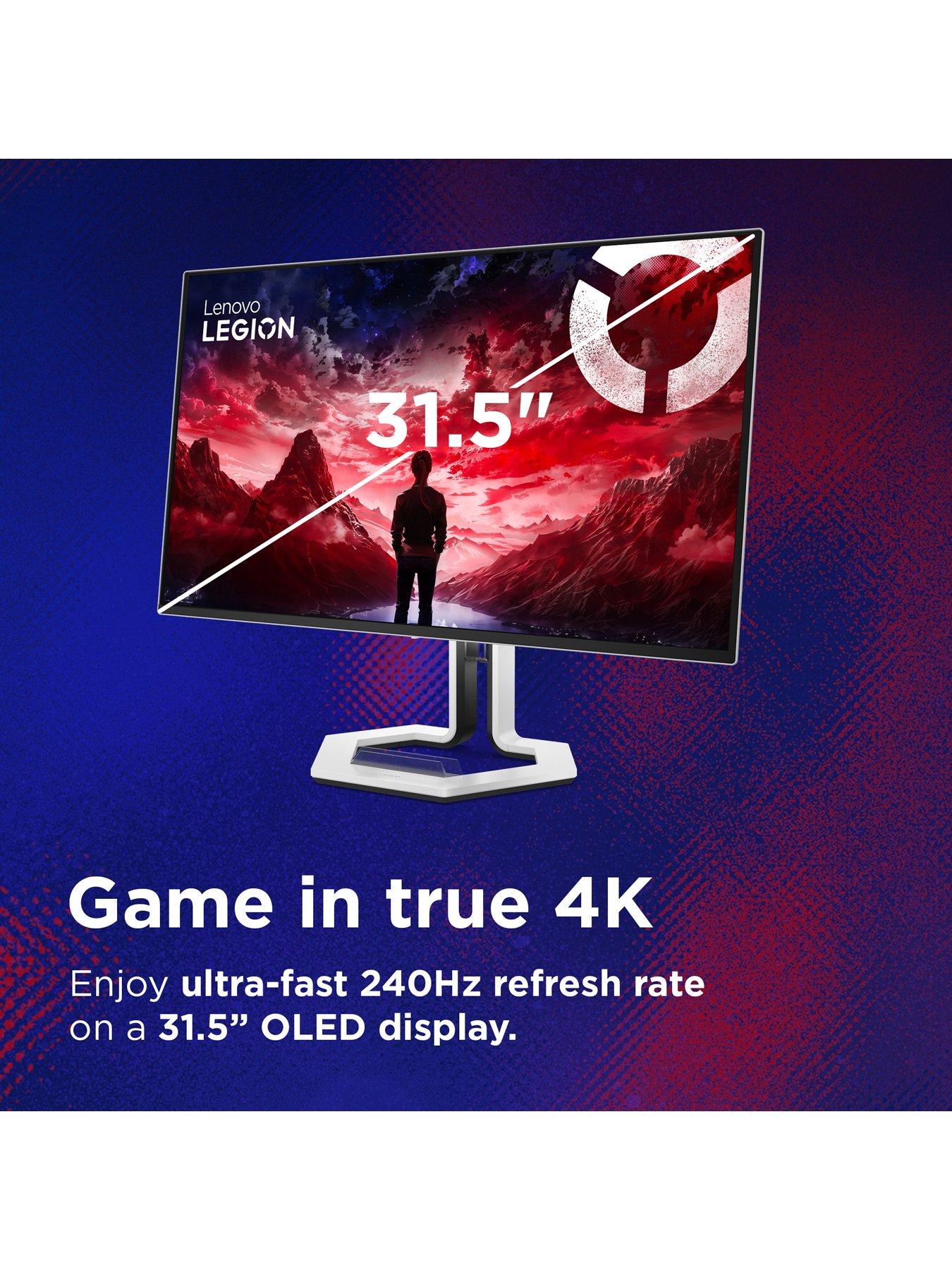 Image 2 of 6 of Lenovo Legion Pro 32UD-10 31.5" 4K OLED Gaming Monitor - 240Hz, DisplayHDR True Black 400, USB-C Docking, G-SYNC, FreeSync Premium Pro