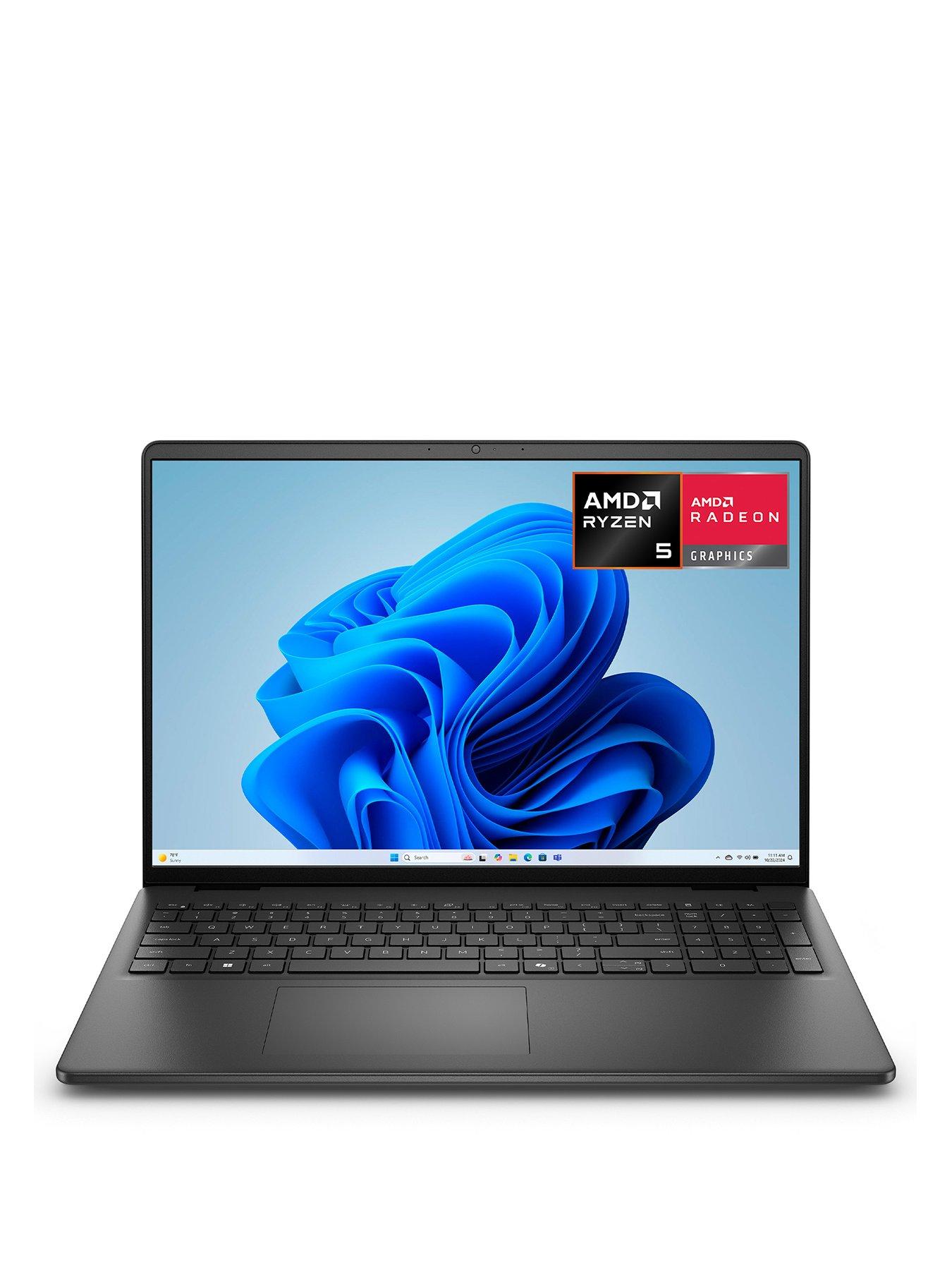 Dell 16 Laptop DC16255 - AMD Ryzen 5, 16GB RAM, 512GB SSD, 16in 2K, Black - No Power Adaptor Included