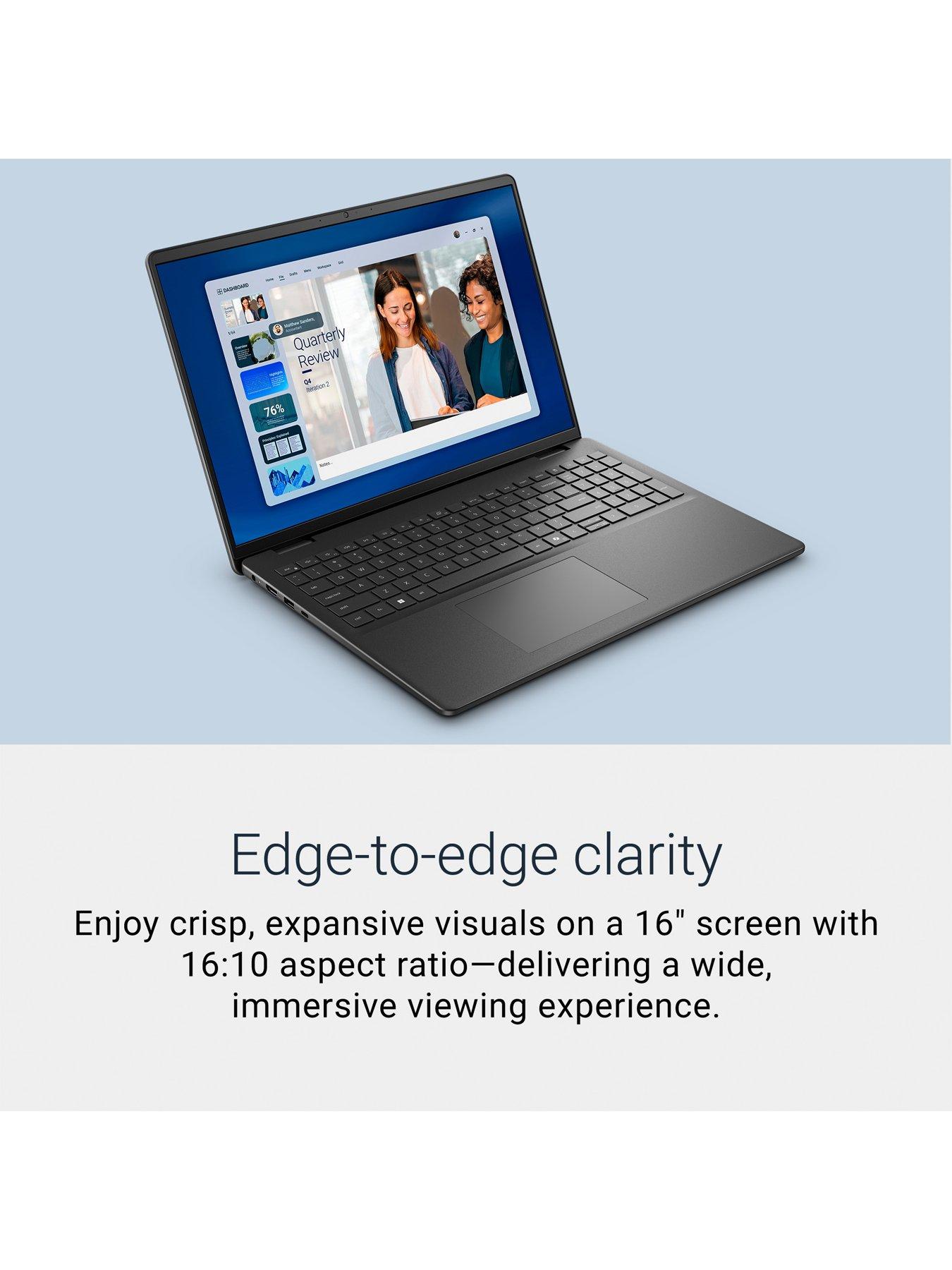 Image 2 of 7 of Dell 16 Laptop DC16255 - AMD Ryzen 5, 16GB RAM, 512GB SSD, 16in 2K, Black - No Power Adaptor Included