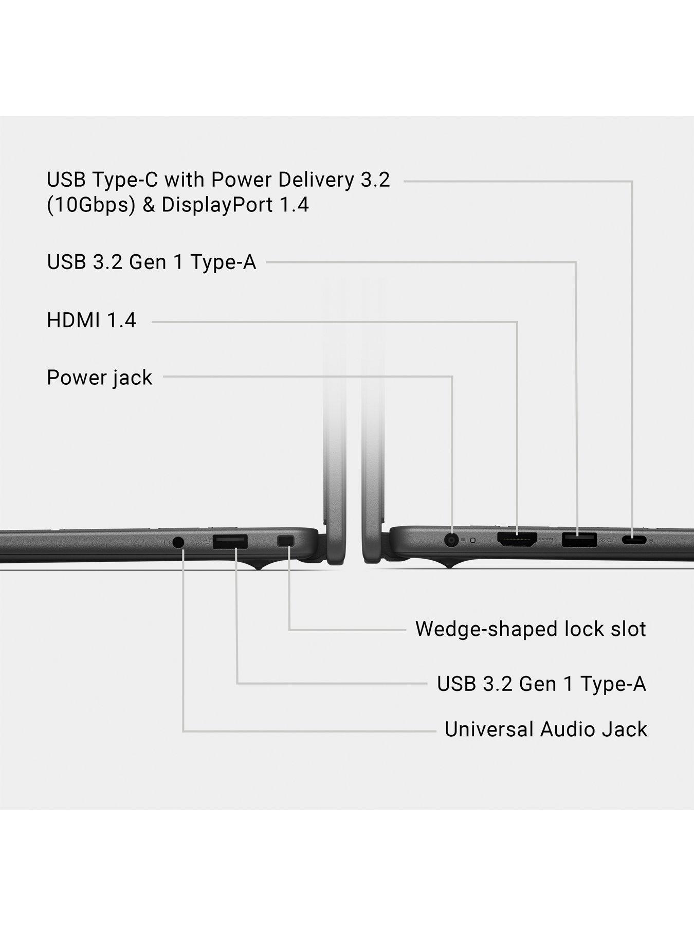 Image 7 of 7 of Dell 16 Laptop DC16255 - AMD Ryzen 5, 16GB RAM, 512GB SSD, 16in 2K, Black - No Power Adaptor Included