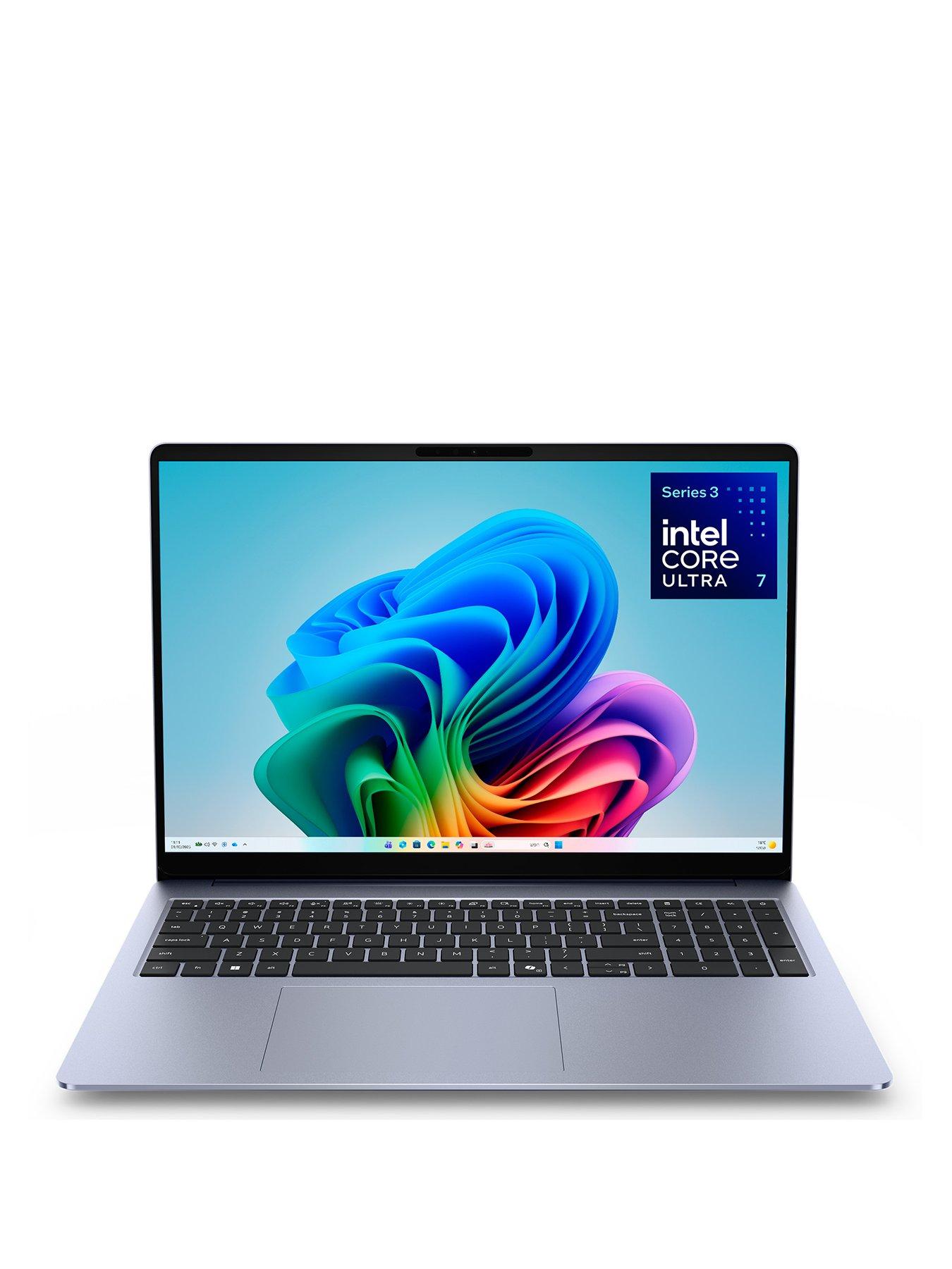 Image 1 of 7 of Dell 16S Laptop DS16260 - Copilot+ PC - Intel Core Ultra 7, 16GB RAM, 512GB SSD, 16in OLED QHD+, Blue - No Power Adaptor Included