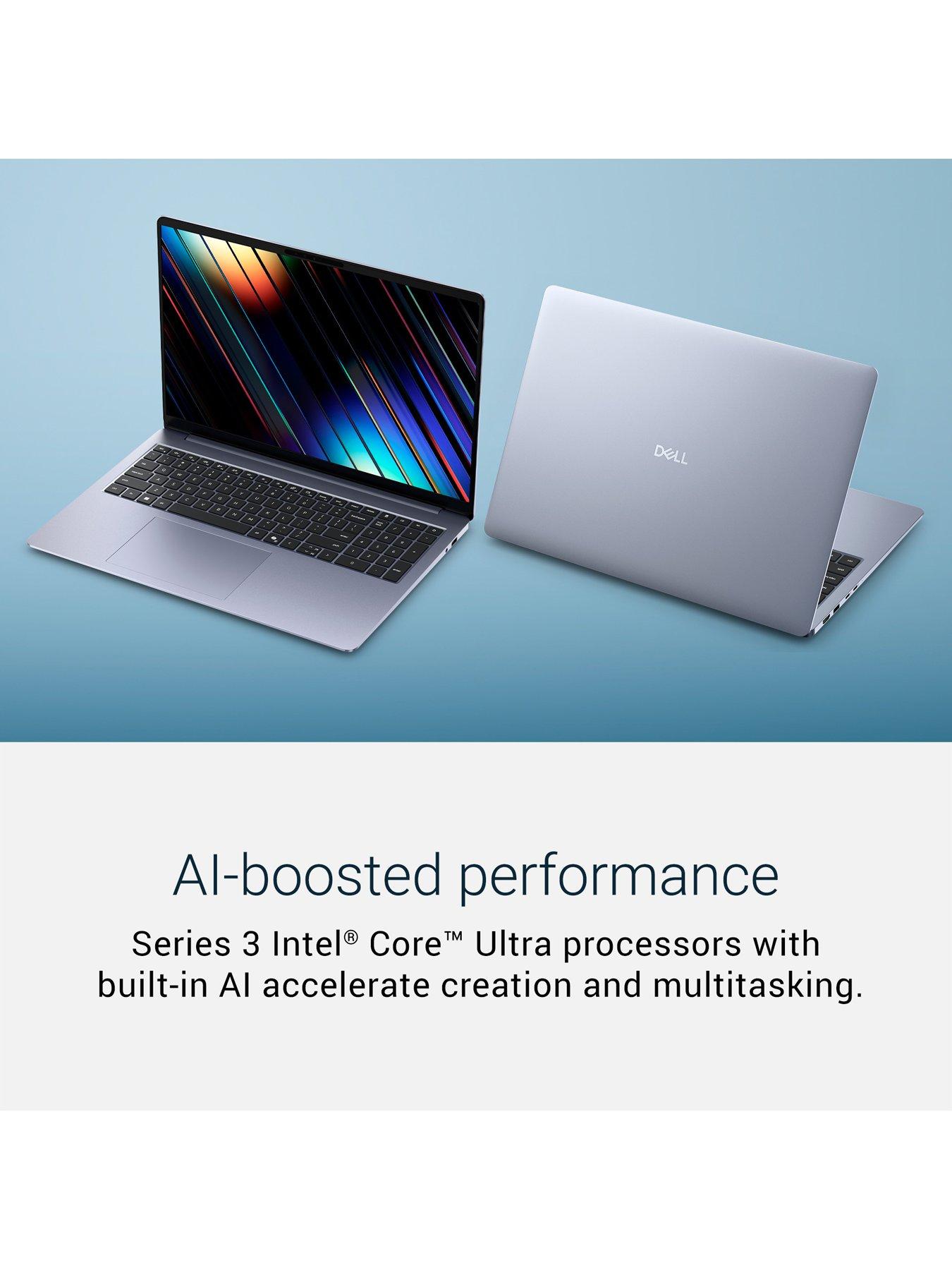 Image 3 of 7 of Dell 16S Laptop DS16260 - Copilot+ PC - Intel Core Ultra 7, 16GB RAM, 512GB SSD, 16in OLED QHD+, Blue - No Power Adaptor Included