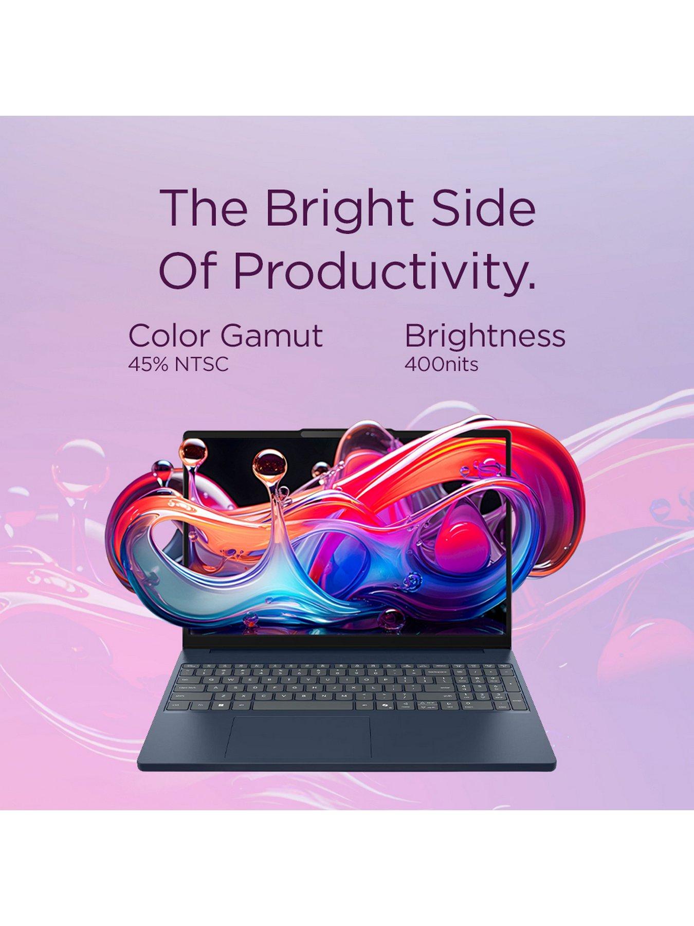 Image 7 of 7 of Lenovo IdeaPad Slim 3 15.3in Laptop - Copilot+ PC - Intel Core Ultra 5, 16GB RAM, 512GB SSD, WUXGA IPS, Blue - No Power Adaptor Included
