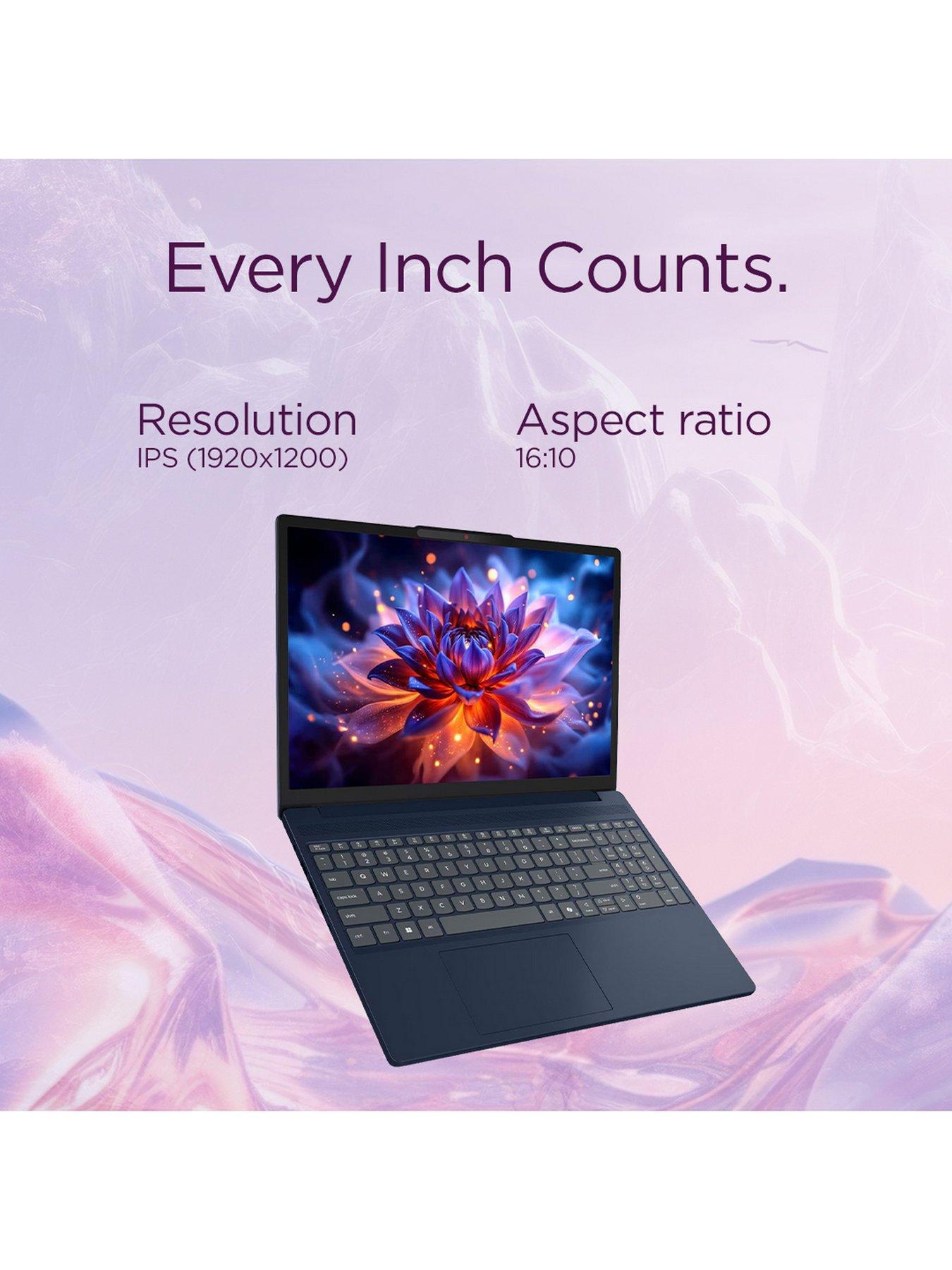 Image 6 of 7 of Lenovo IdeaPad Slim 3 15.3in Laptop - Copilot+ PC - Intel Core Ultra 5, 16GB RAM, 256GB SSD, WUXGA IPS, Blue - No Power Adaptor Included