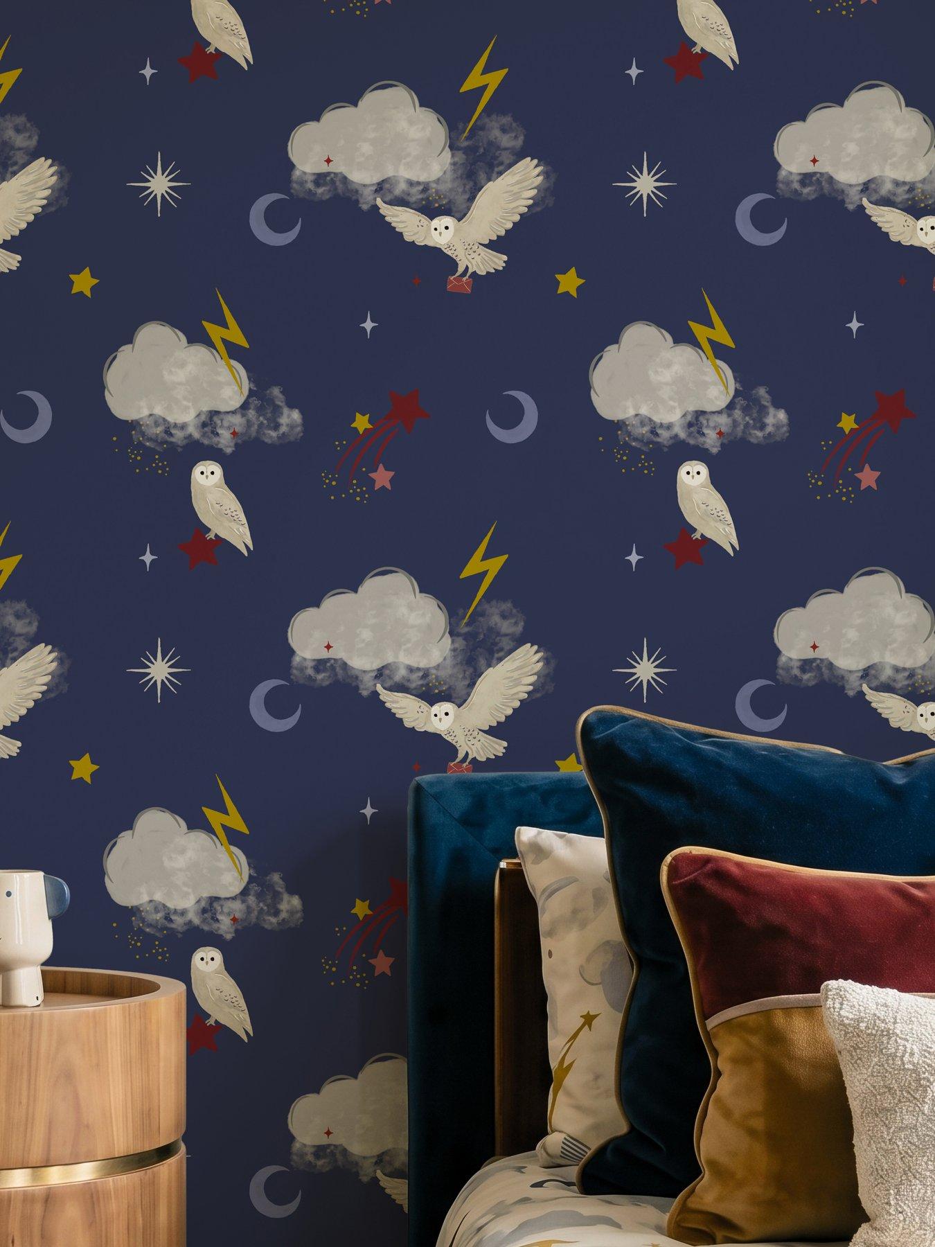 ARTHOUSE Mystical Flight Navy Blue Wallpaper