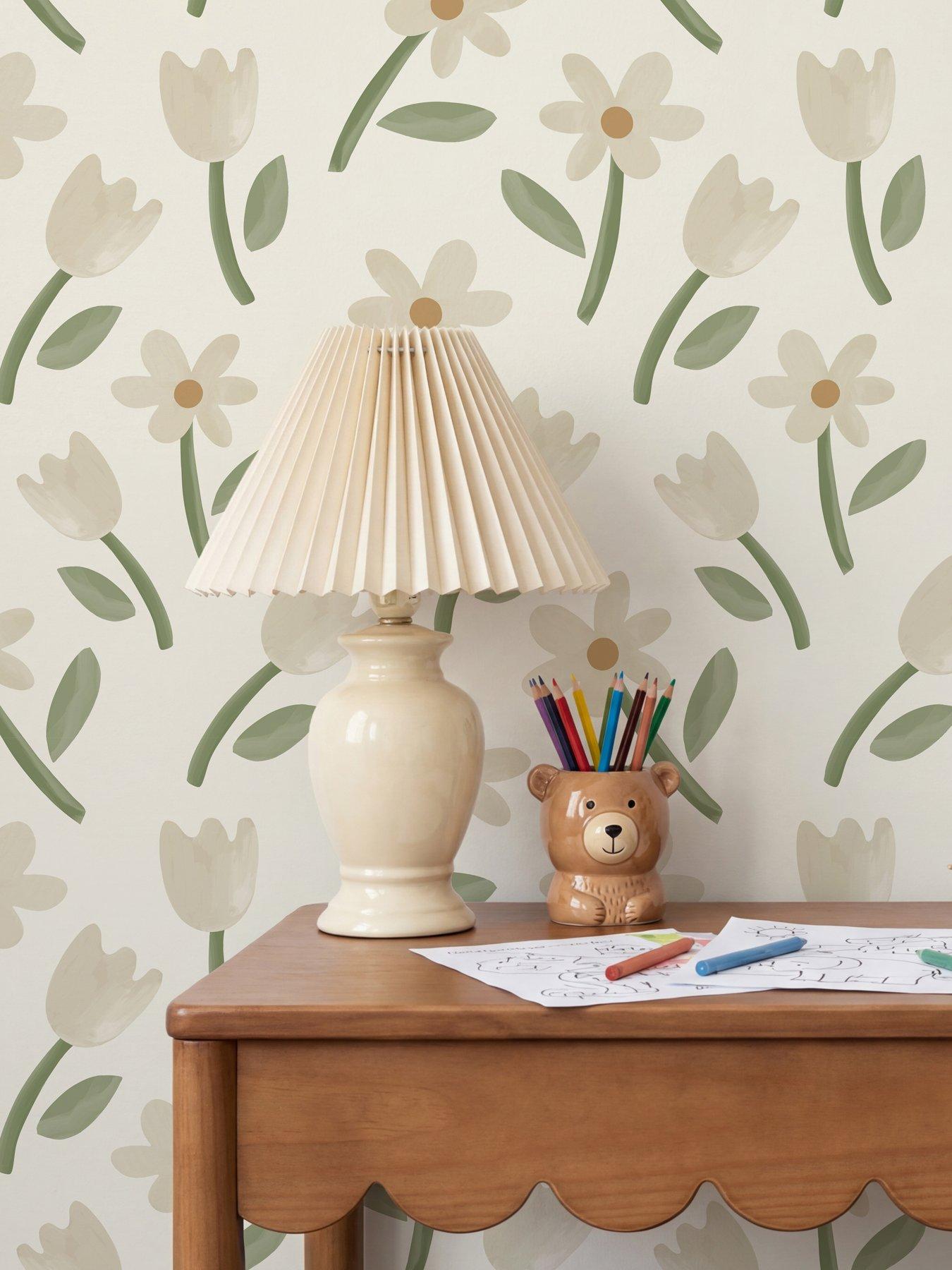 ARTHOUSE Spring Cascade Cream & Sage Green Wallpaper