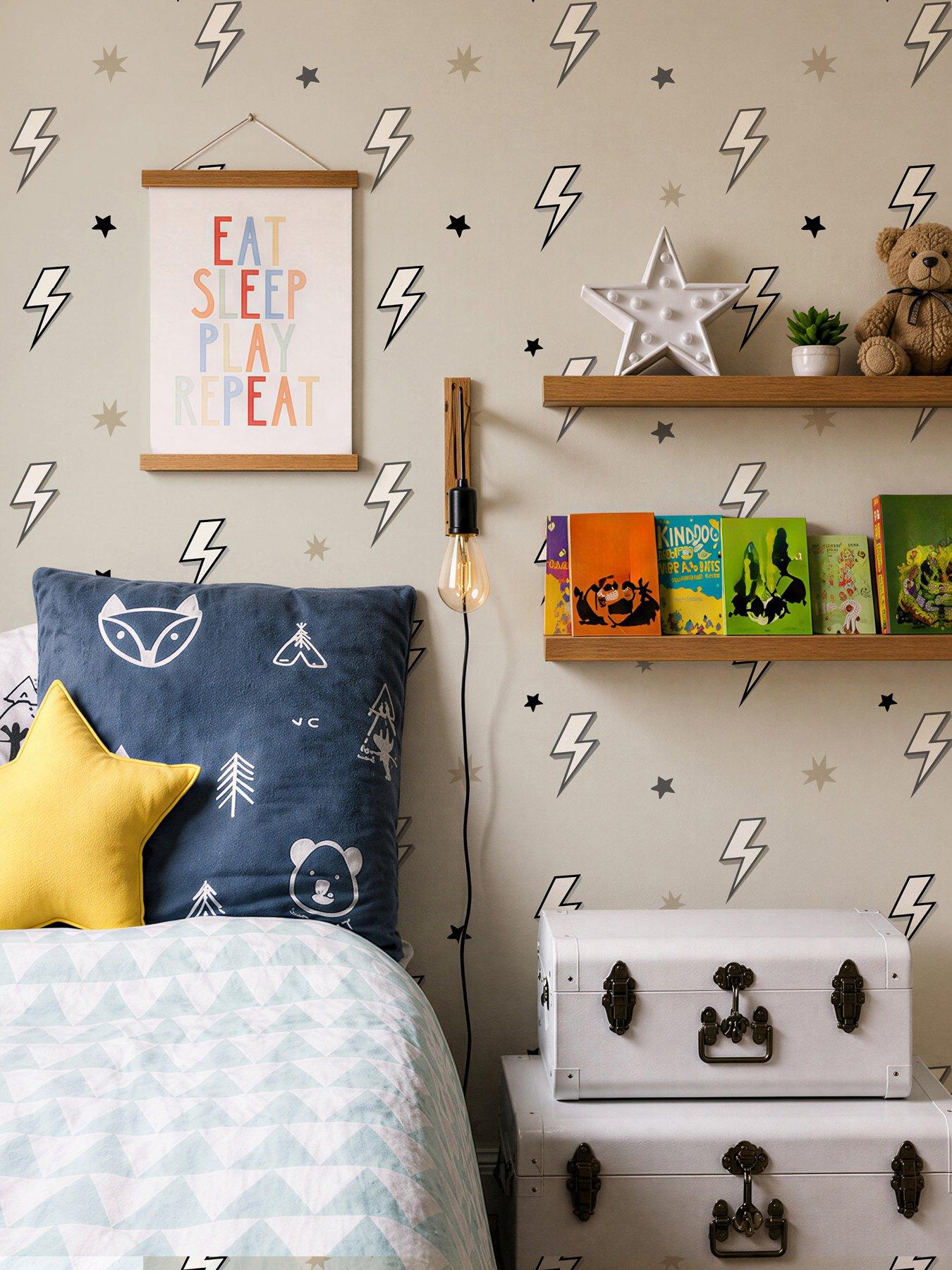 ARTHOUSE Bolt Grey Wallpaper