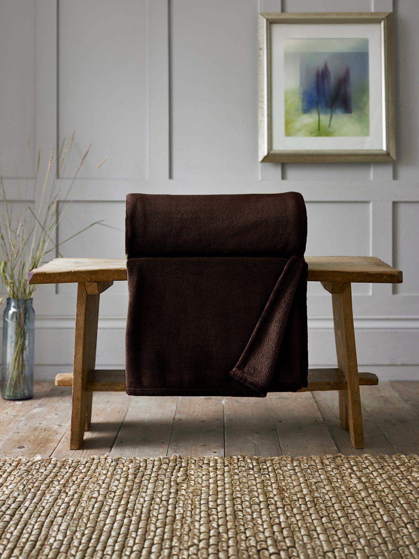 Deyongs Snuggle Touch Throw Extra Large 150x200cm Chocolate