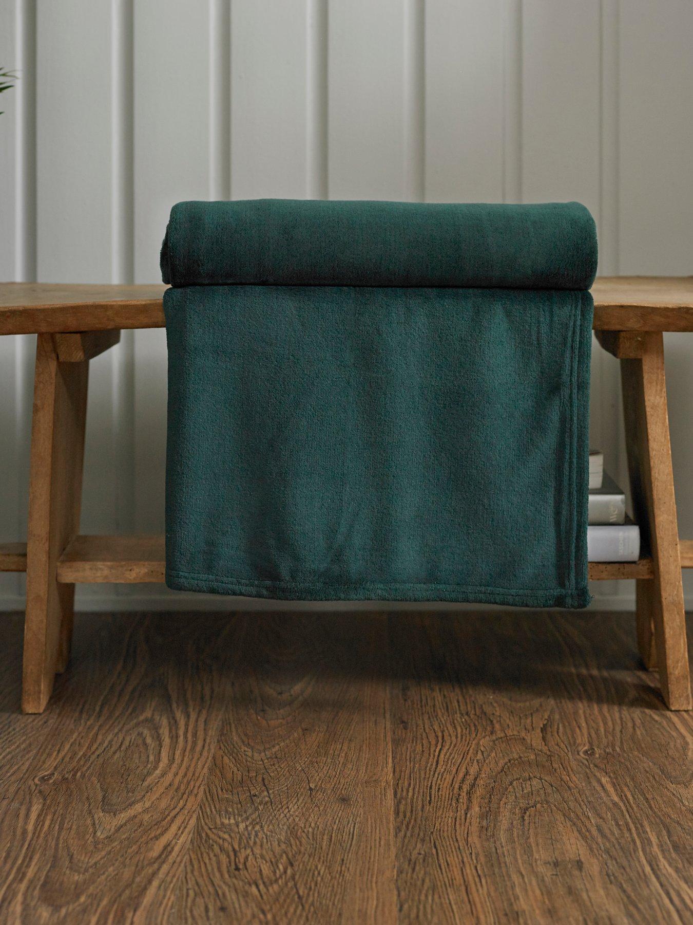 Deyongs Snuggle Touch Throw Extra Large 150x200cm Dark Green