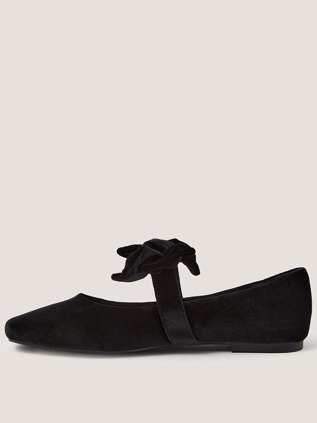 Monsoon Jolie Velvet Bow Pump